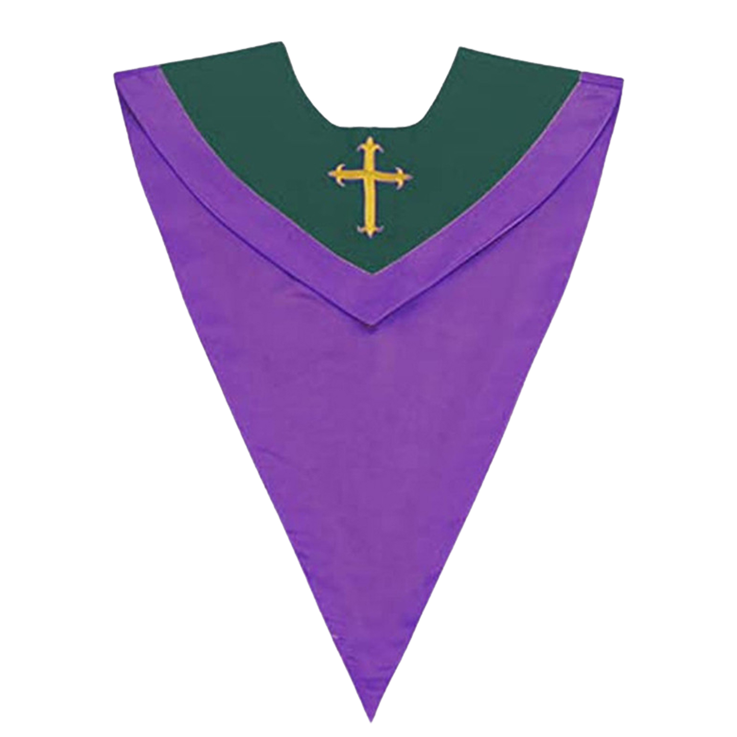 V-Shaped Embroidered Choir Stole for Church & Special Events
