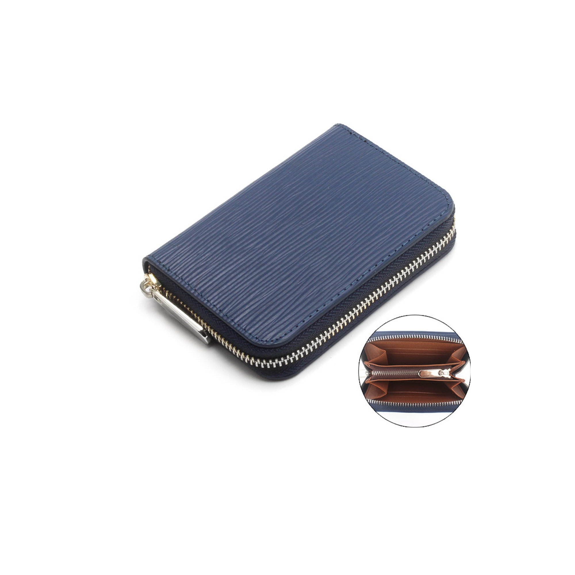 Genuine Water Ripple Leather Wallet or Men & Women