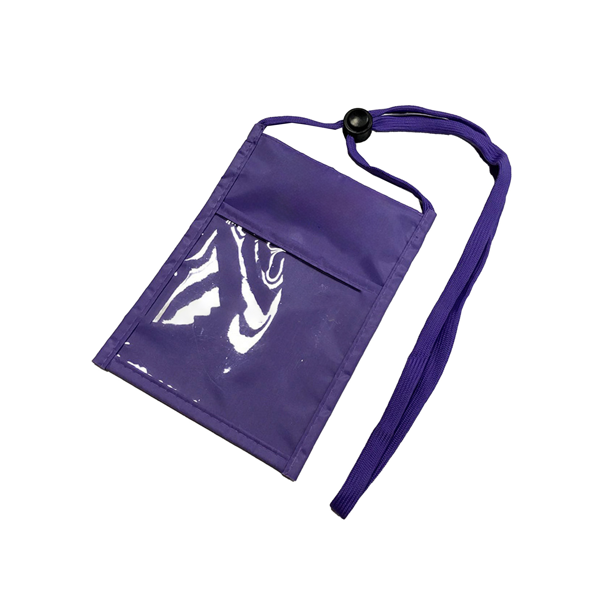 Versatile Neck Wallet for Trade Shows w/ Adjustable Cord