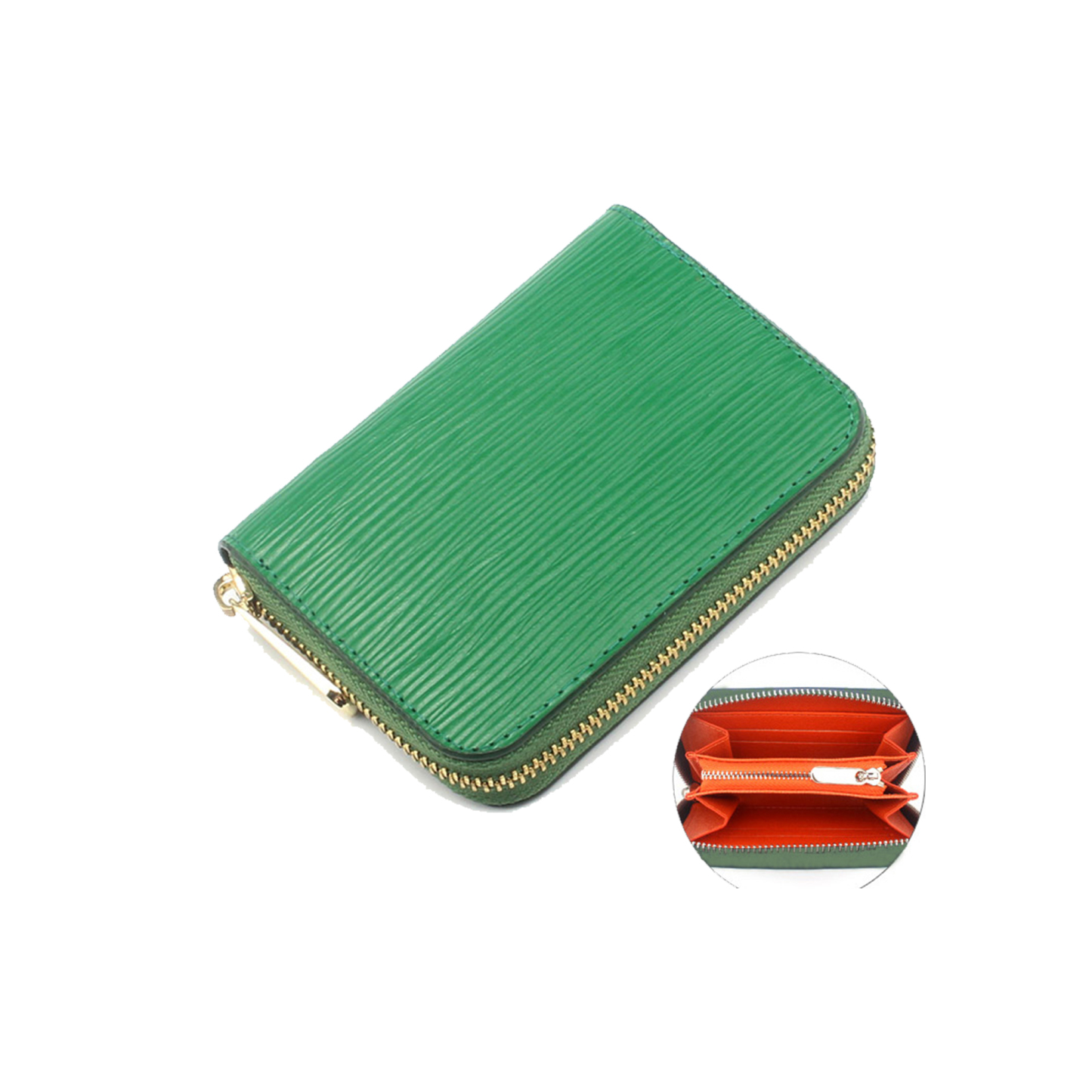 Genuine Water Ripple Leather Wallet or Men & Women