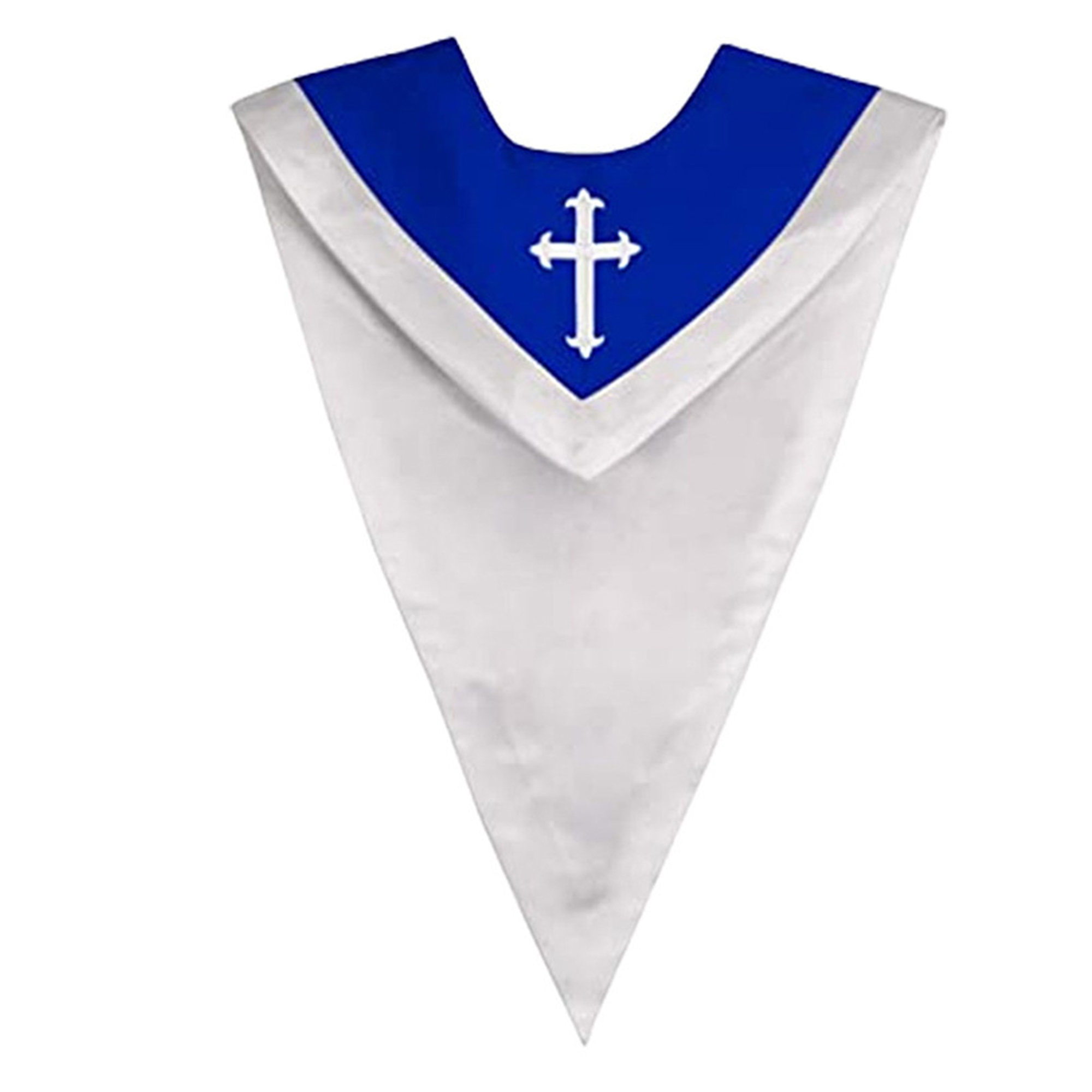 V-Shaped Embroidered Choir Stole for Church & Special Events