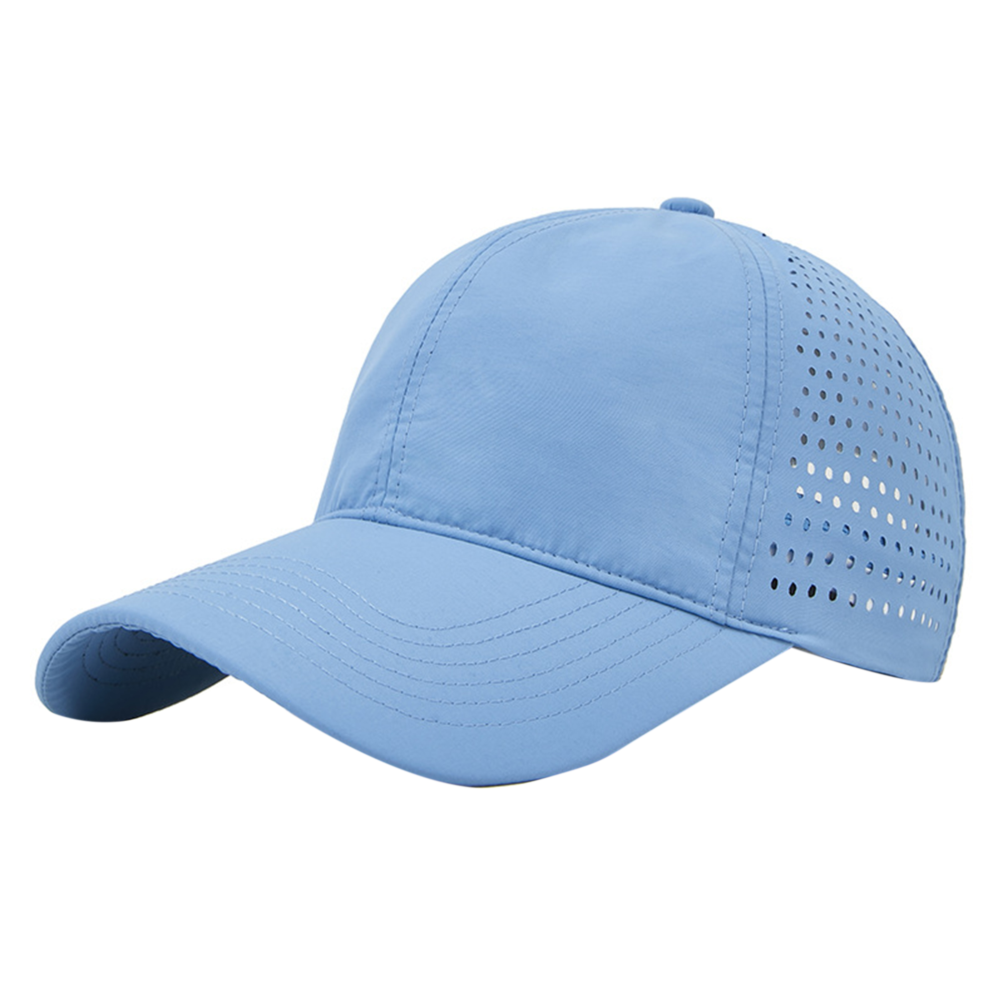 Quick-Dry Baseball Cap w/ Wide Brim UV Sun Protection