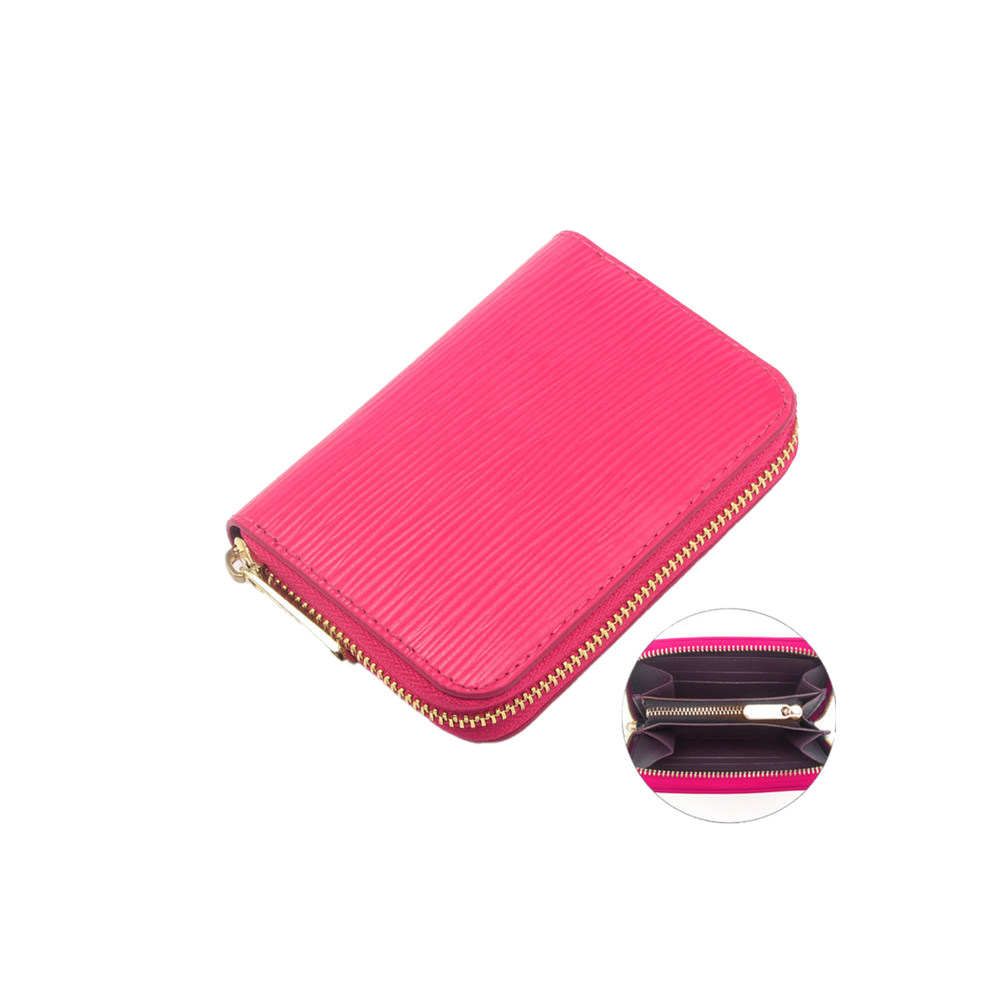 Genuine Water Ripple Leather Wallet or Men & Women