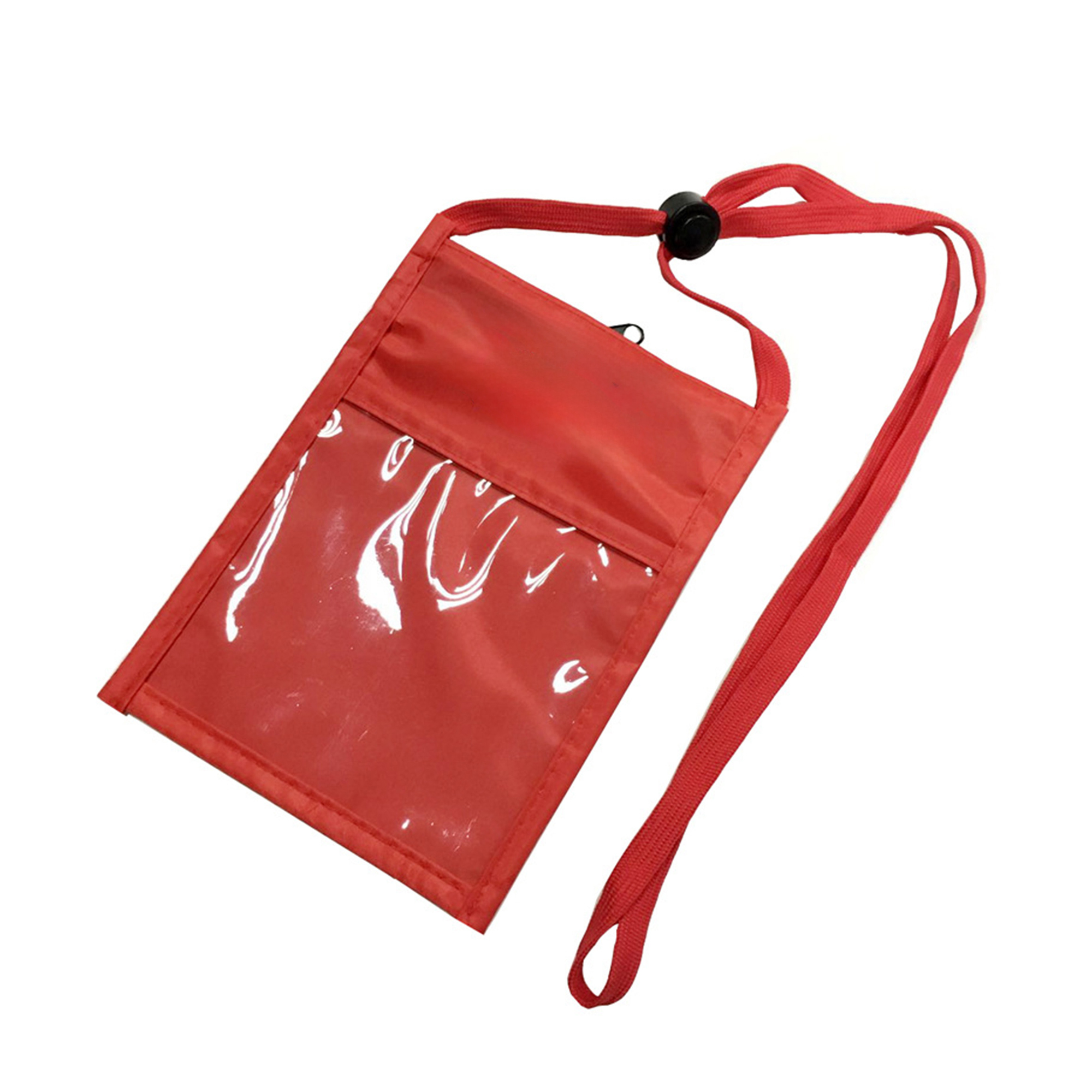 Versatile Neck Wallet for Trade Shows w/ Adjustable Cord