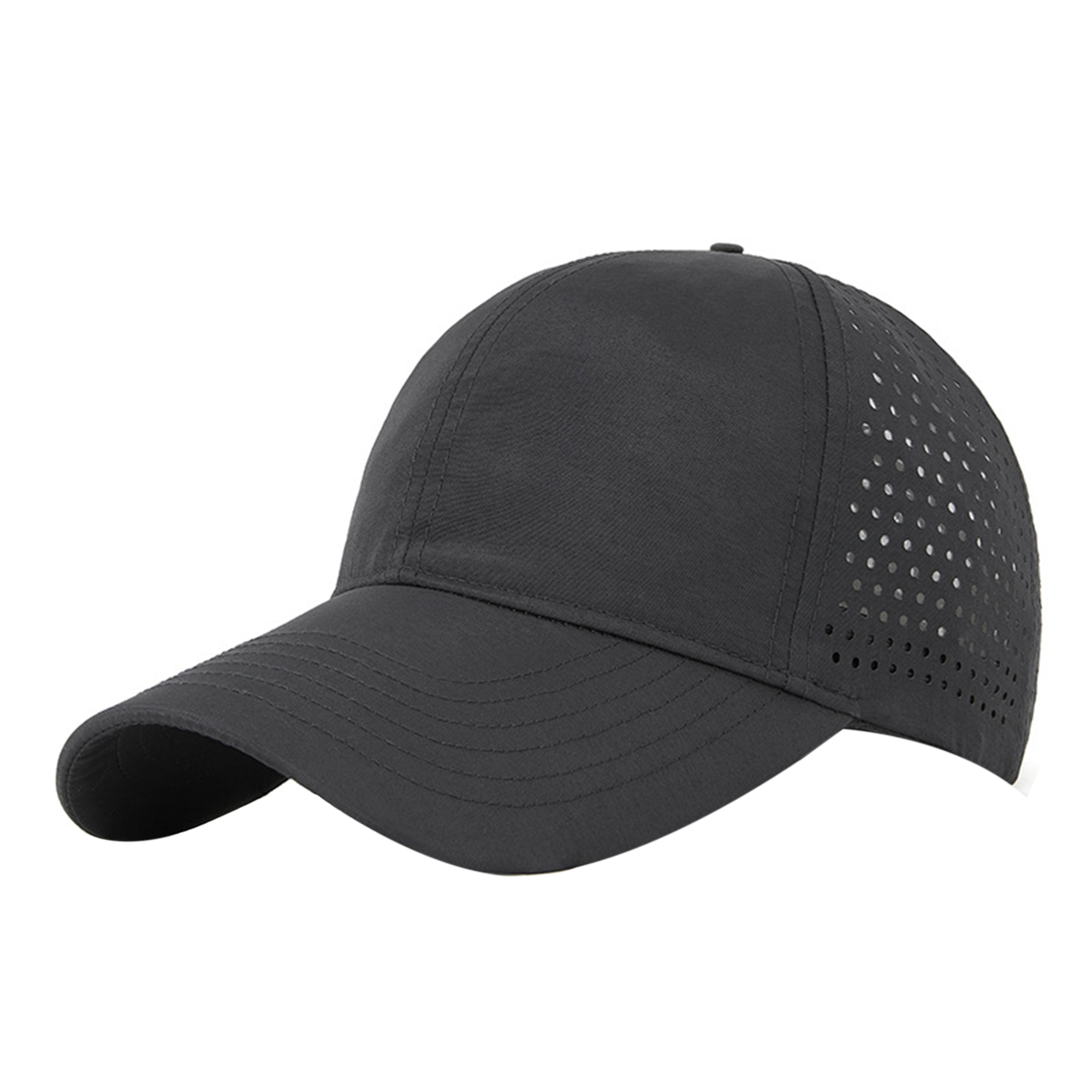 Quick-Dry Baseball Cap w/ Wide Brim UV Sun Protection