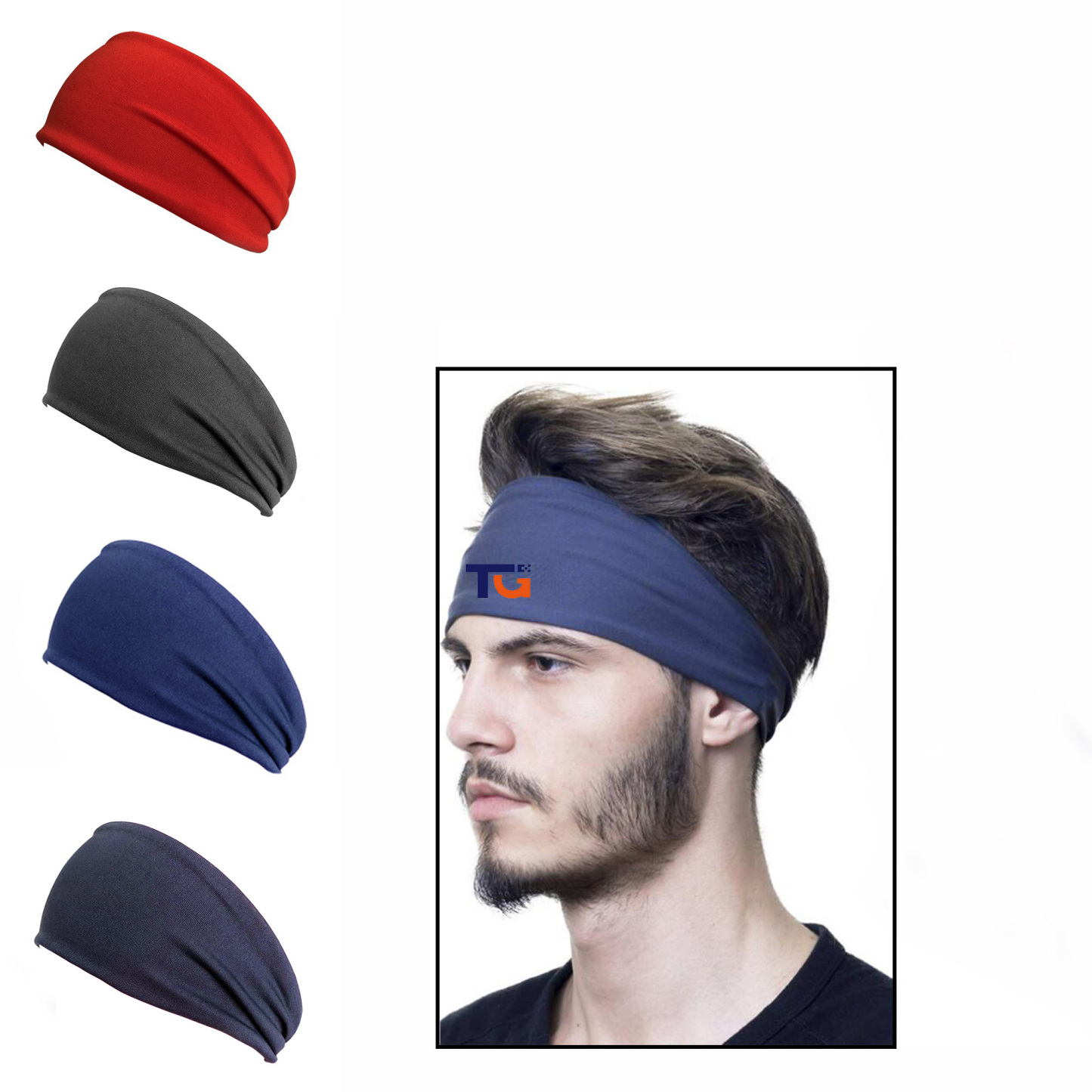 Unisex Sweat-Wicking Sports Headband for Running & Workouts