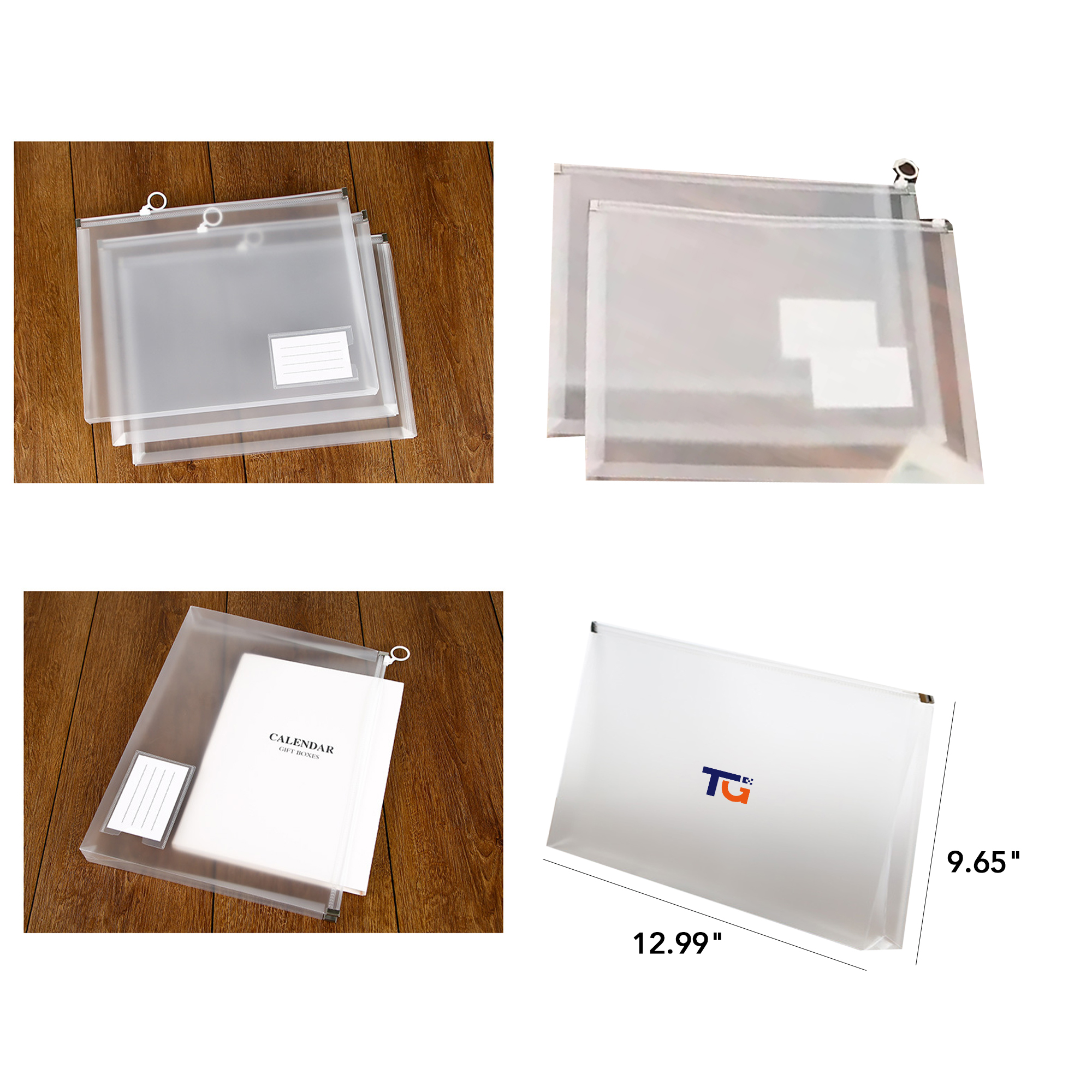 Semi-Transparent PP Organizer for School & Office Documents