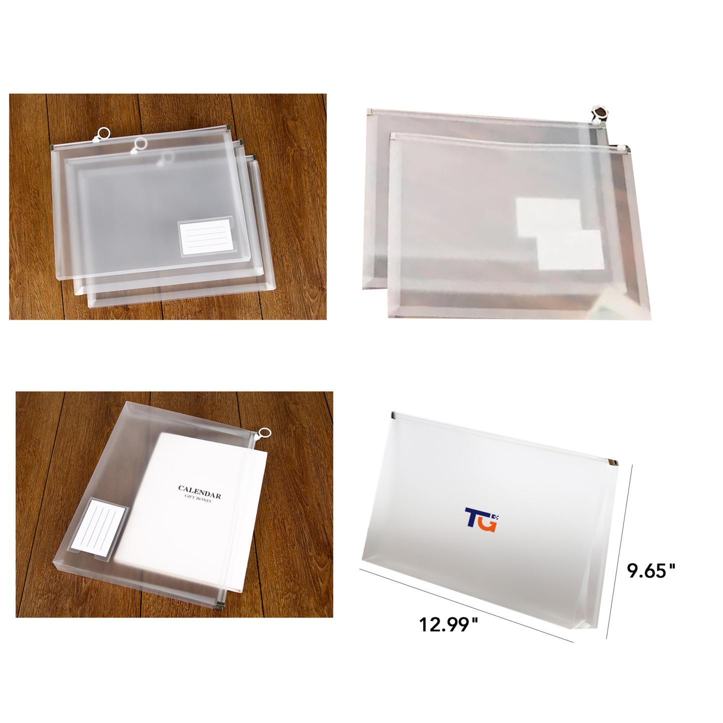 Semi-Transparent PP Organizer for School & Office Documents