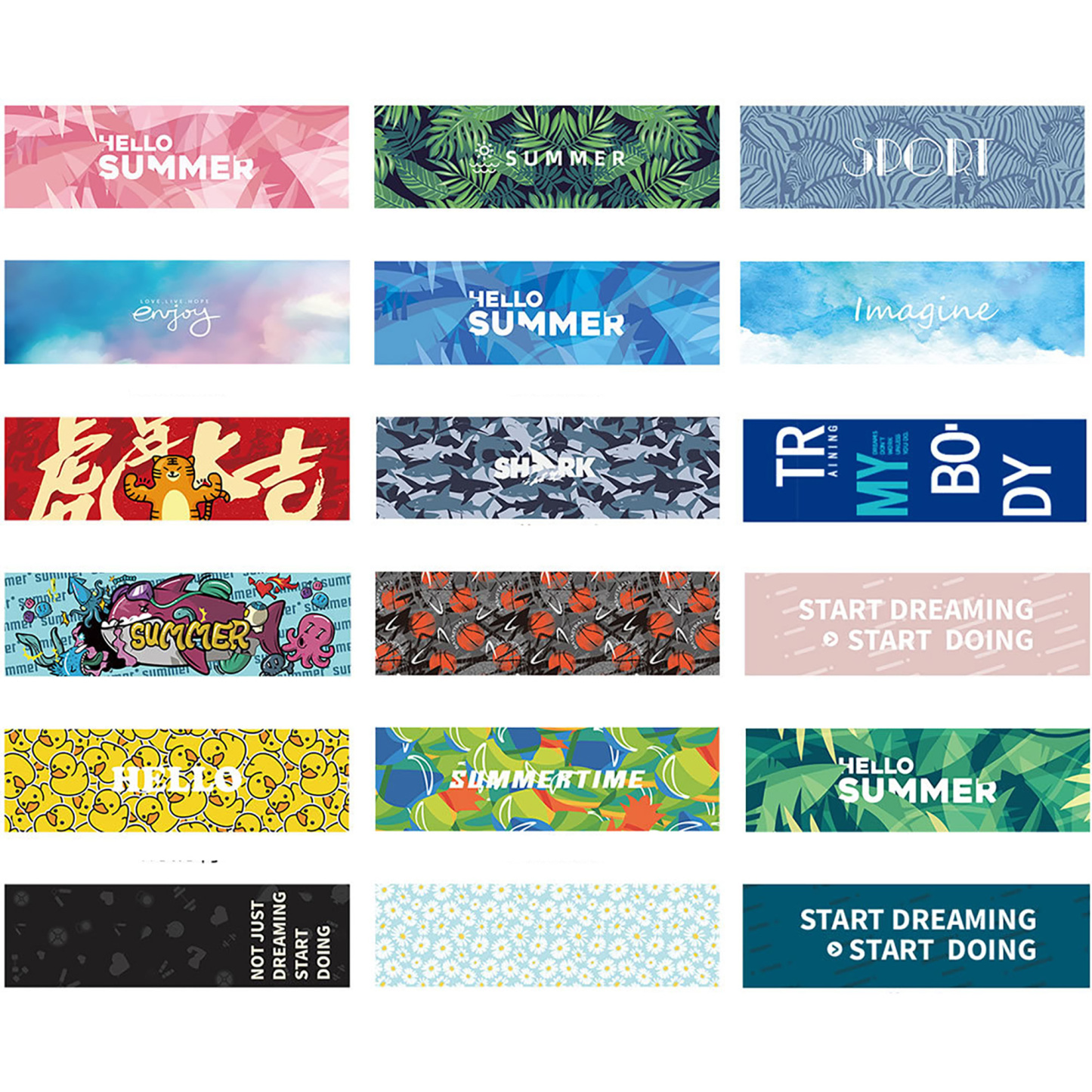 39" x 12" Custom Full-Color Sport Towel for Events & Support