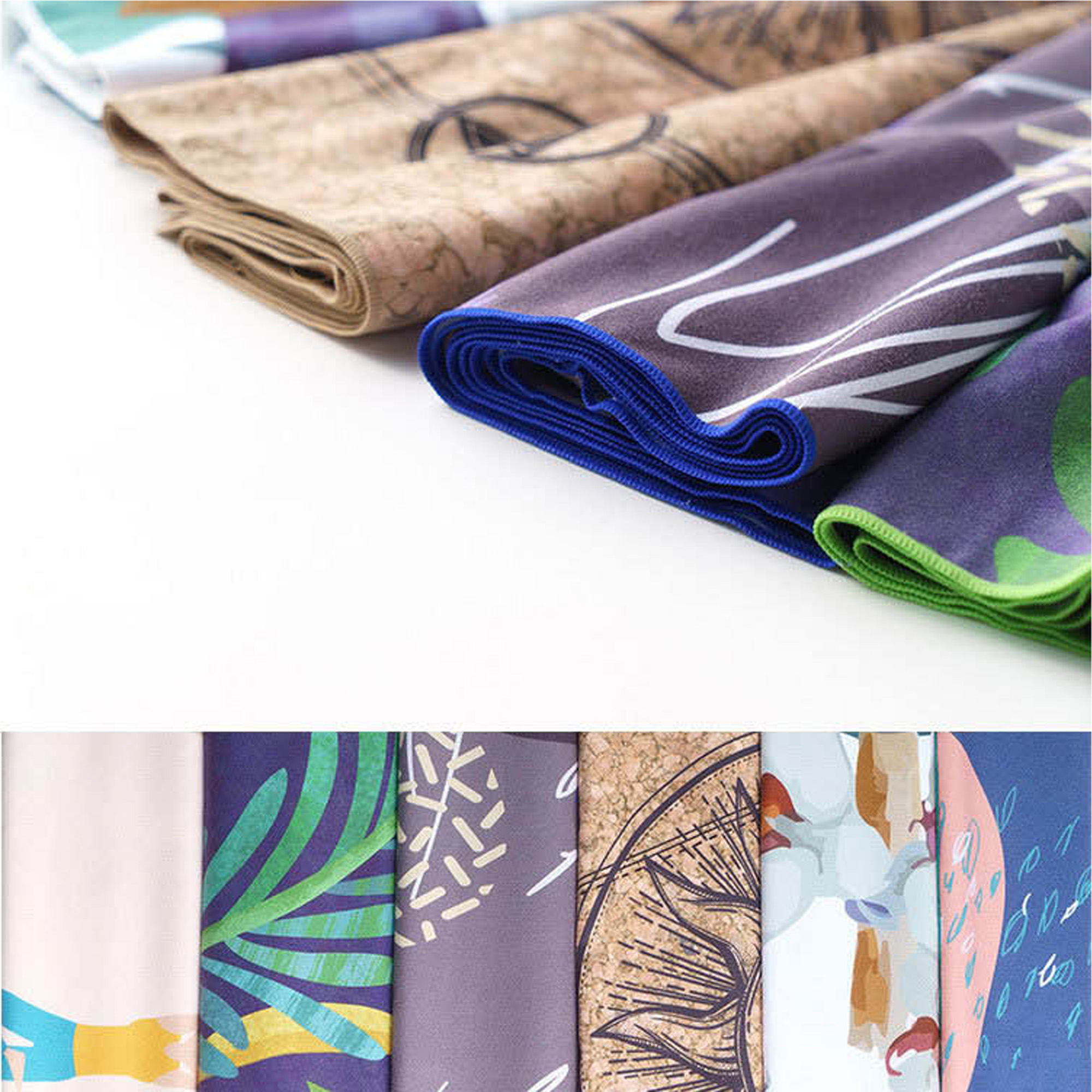 72" x 24" Double Sided Plush Microfiber Yoga Towel