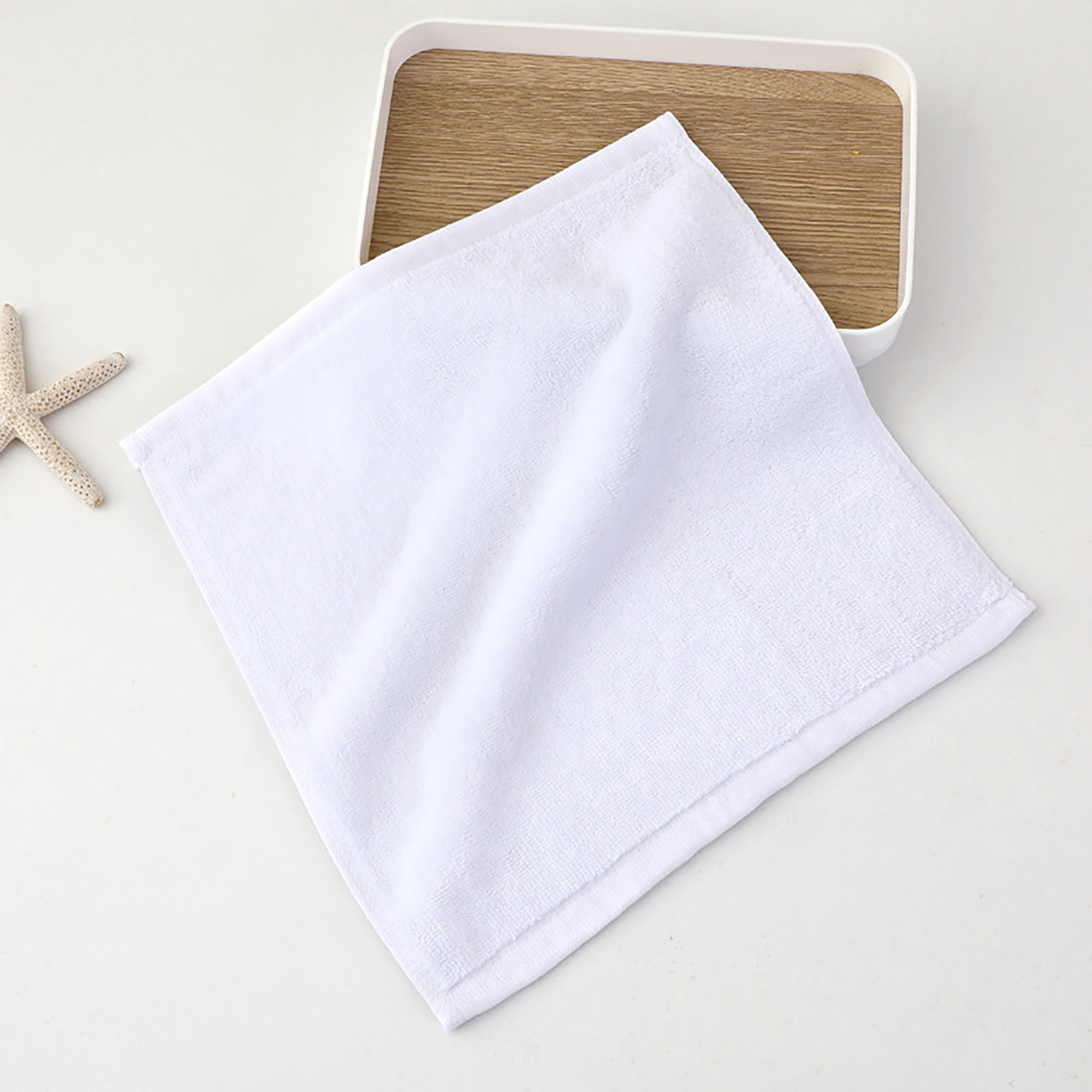 11.8'' x 11.8'' Cotton Hotel Catering Aviation School Towel