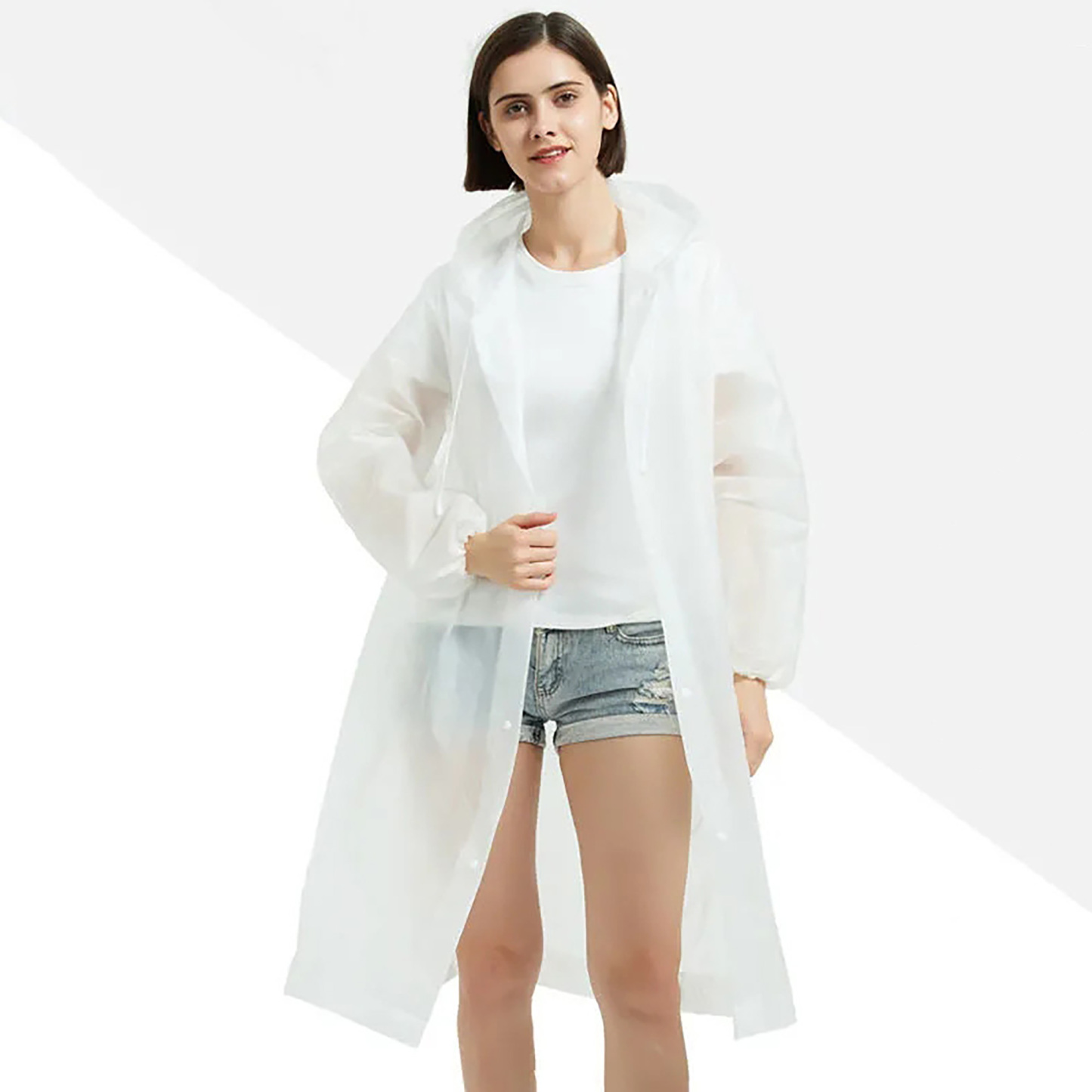 Adult Thickened Reusable EVA Long Raincoat