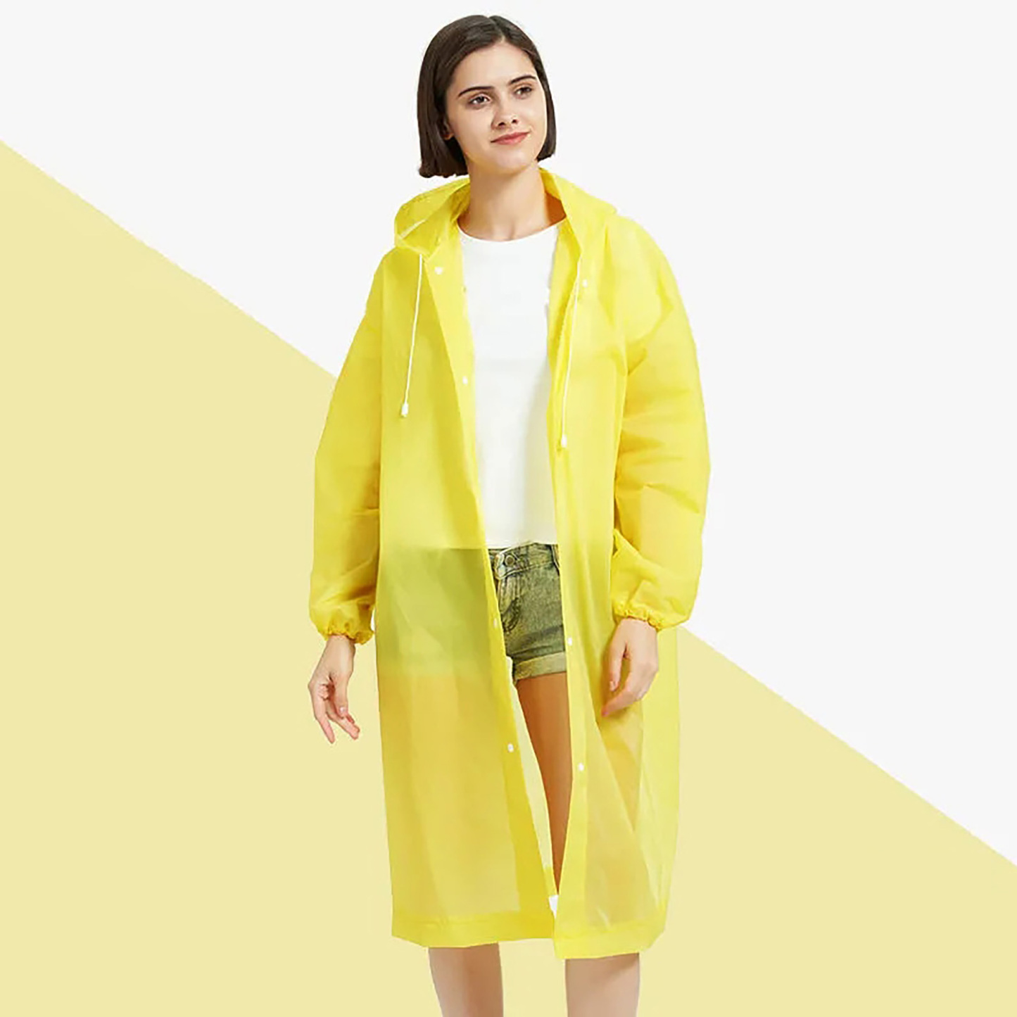 Adult Thickened Reusable EVA Long Raincoat