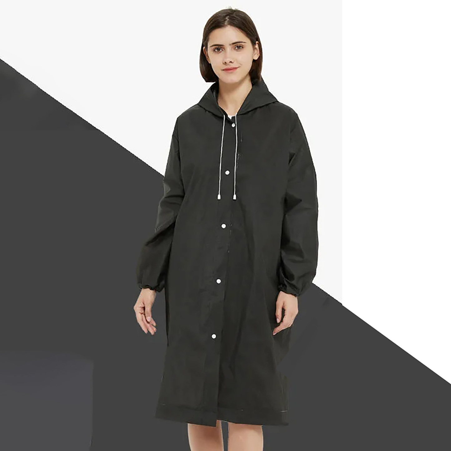 Adult Thickened Reusable EVA Long Raincoat