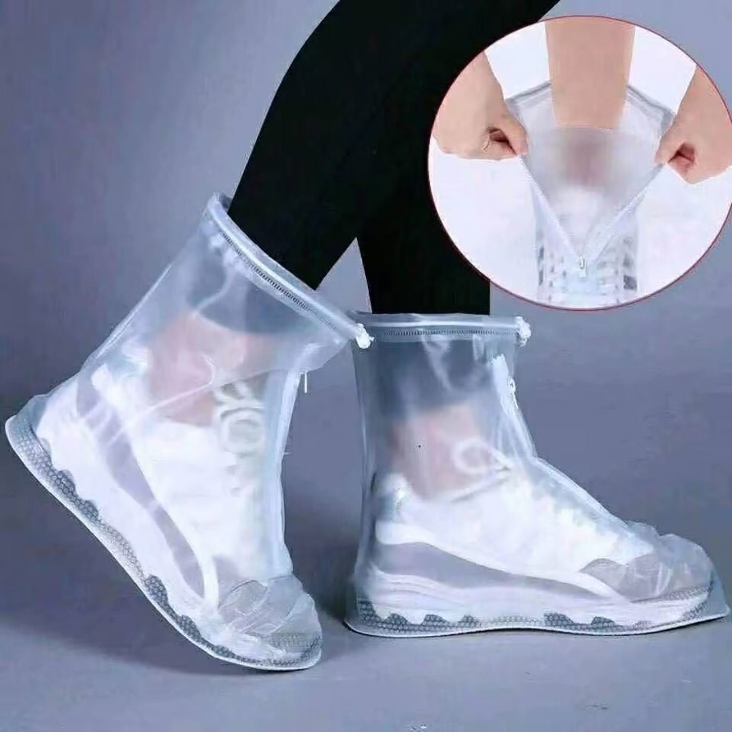 Thickened Mid-calf Non-slip Rainproof Shoe Covers