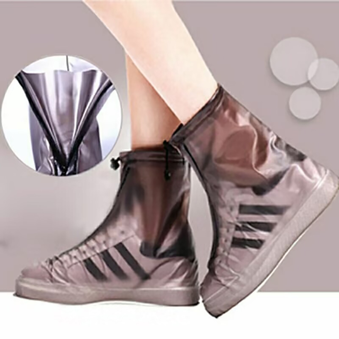 Thickened Mid-calf Non-slip Rainproof Shoe Covers