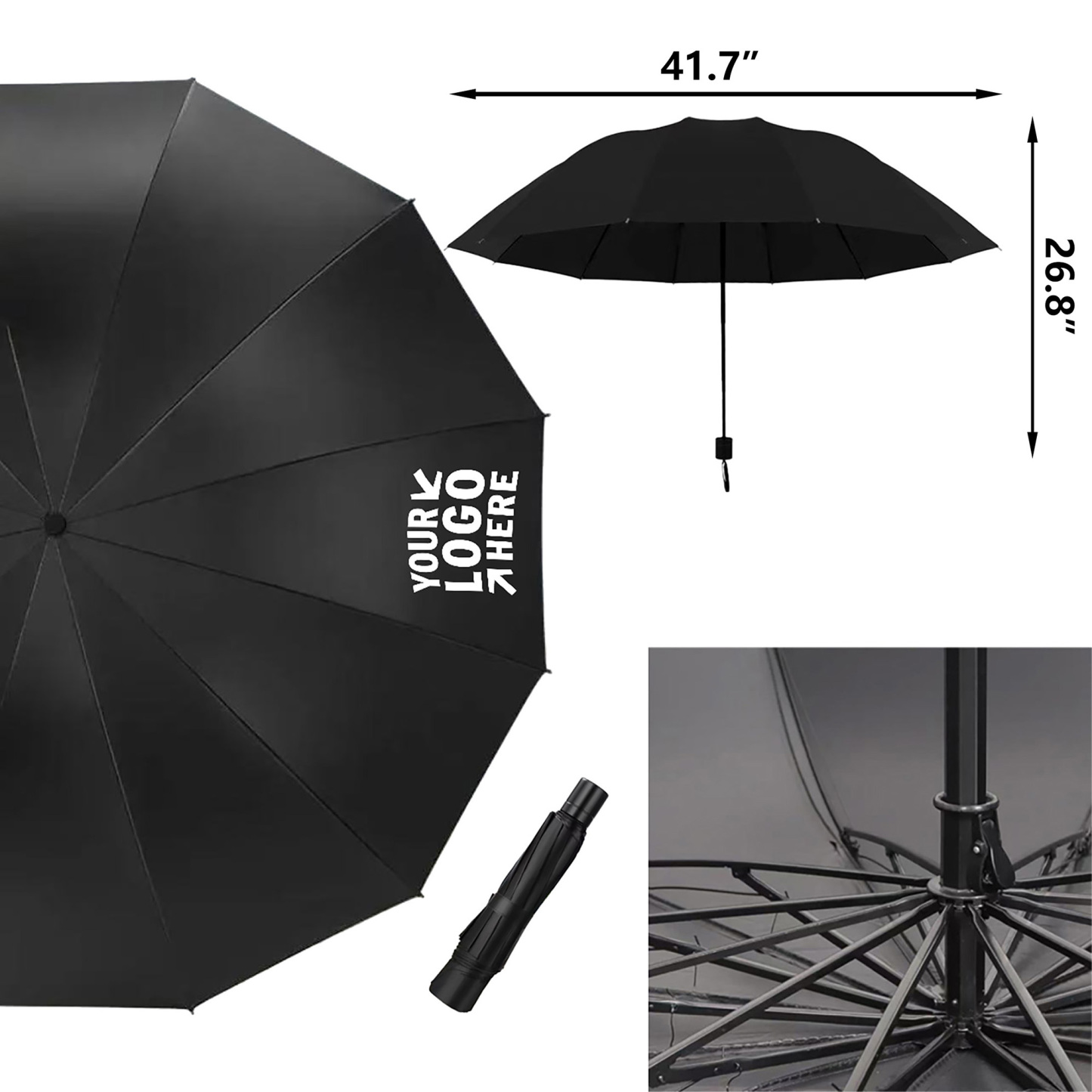 Oversized Manual Business Umbrella for Rain or Shine