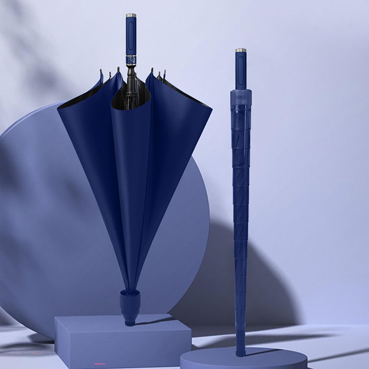 Golf Umbrella w/ Telescopic Cover Attachment Automatic Open