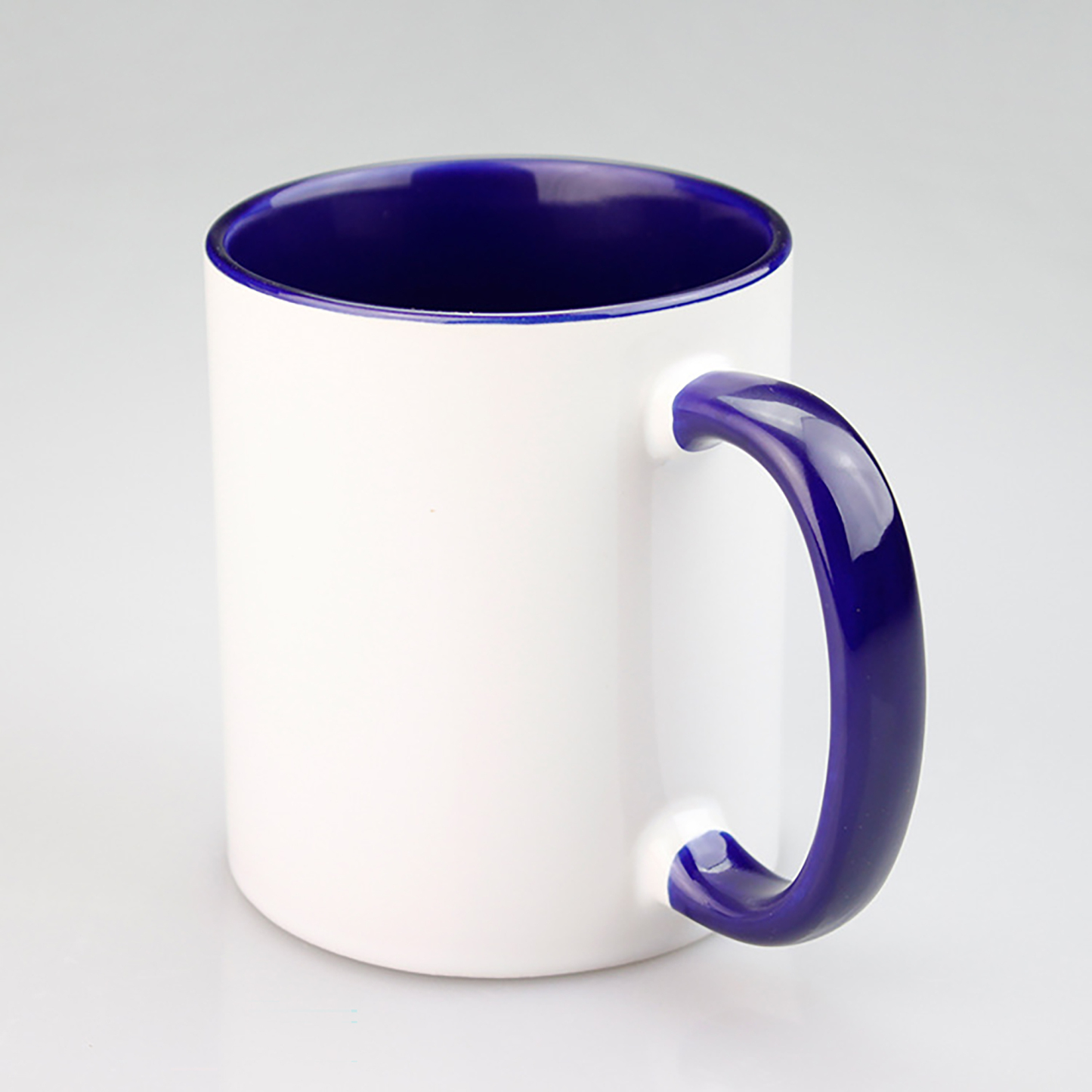 11oz Sublimation Coffee Mug w/ Solid Colors Inside and Handle