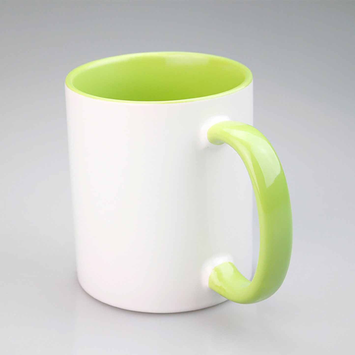 11oz Sublimation Coffee Mug w/ Solid Colors Inside and Handle