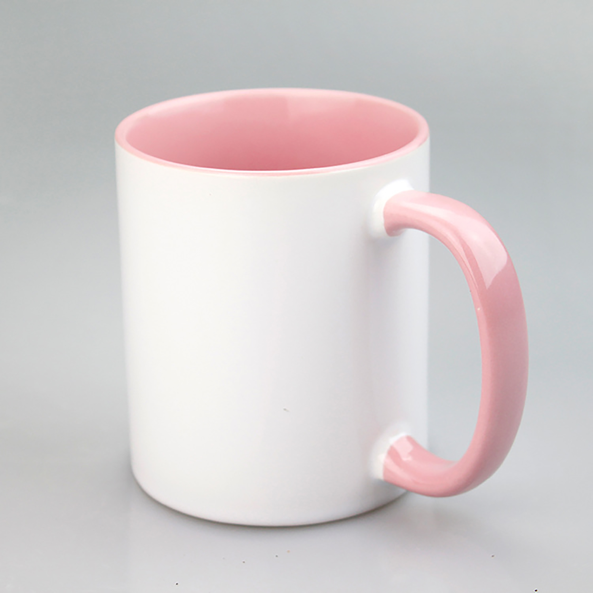 11oz Sublimation Coffee Mug w/ Solid Colors Inside and Handle