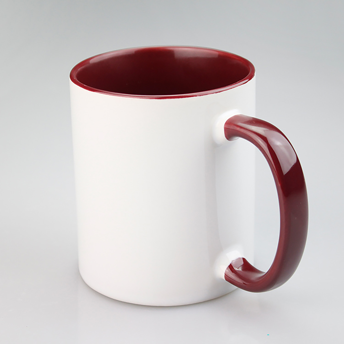 11oz Sublimation Coffee Mug w/ Solid Colors Inside and Handle