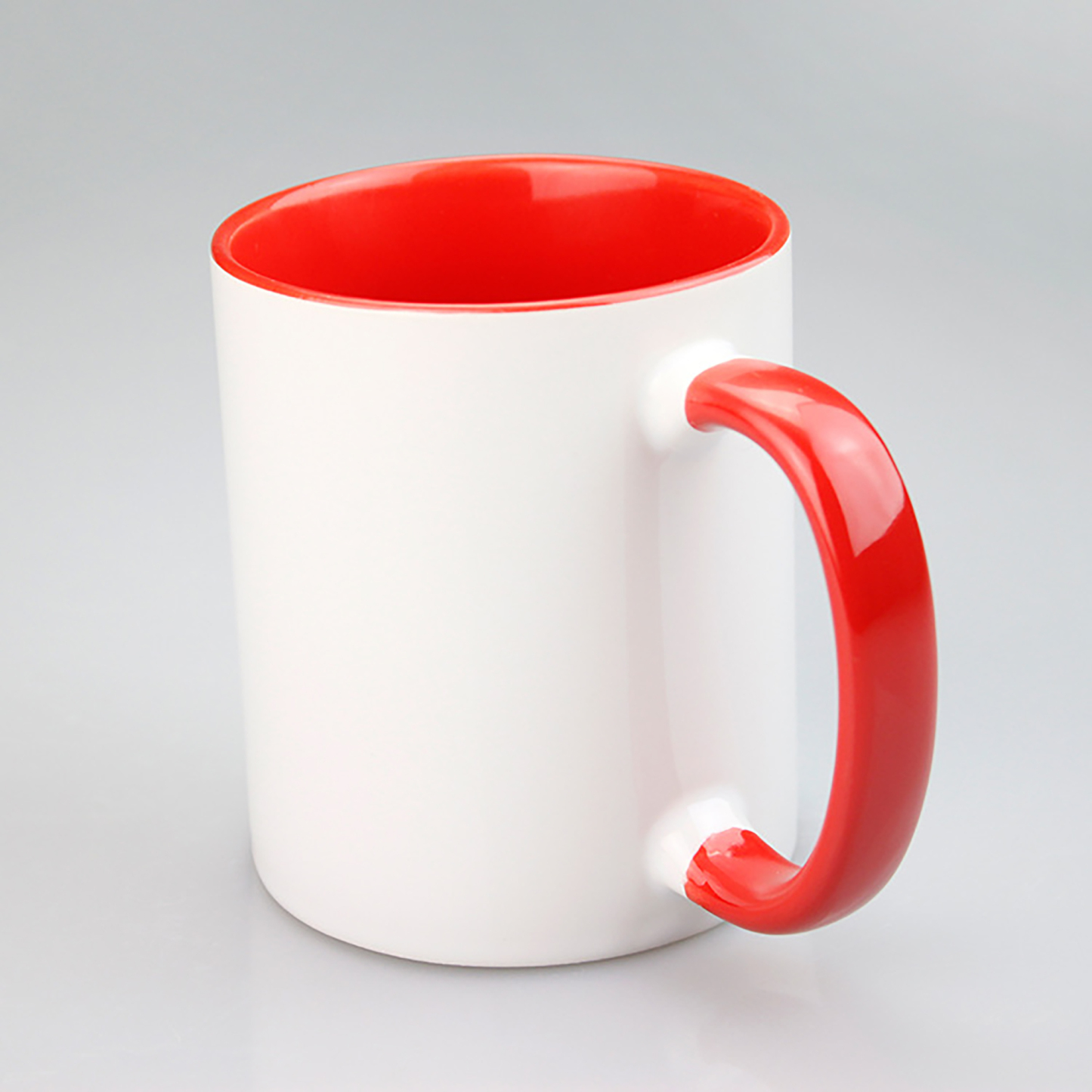 11oz Sublimation Coffee Mug w/ Solid Colors Inside and Handle