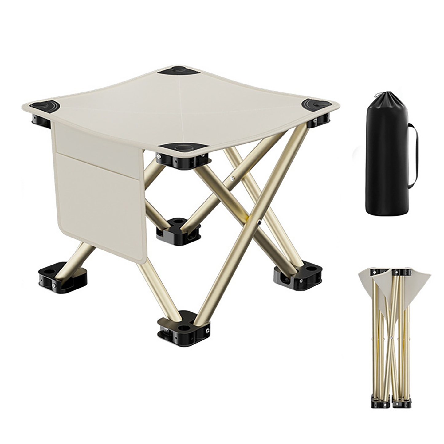 Lightweight Folding Chair w/ Storage Bag for Outdoor Use