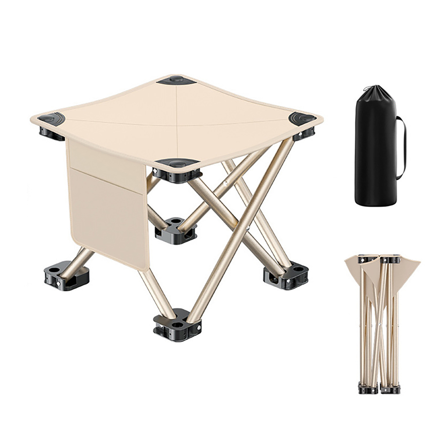 Lightweight Folding Chair w/ Storage Bag for Outdoor Use