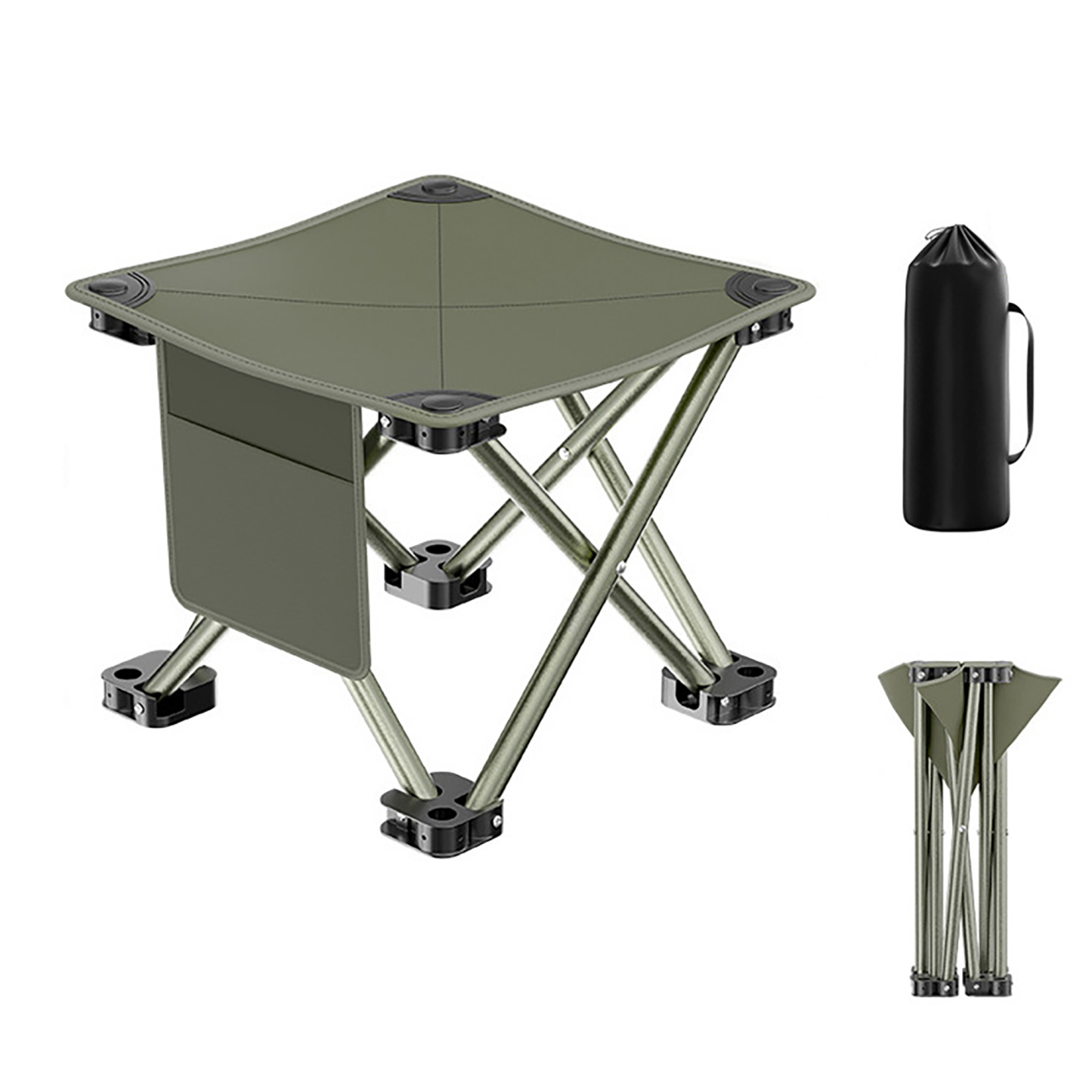 Lightweight Folding Chair w/ Storage Bag for Outdoor Use