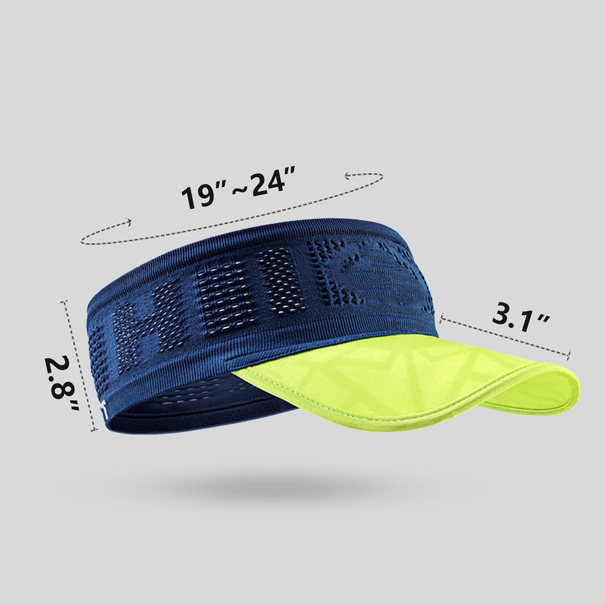 Unisex Open-Top Sun Hat w/ Sweatband for Outdoor Activities