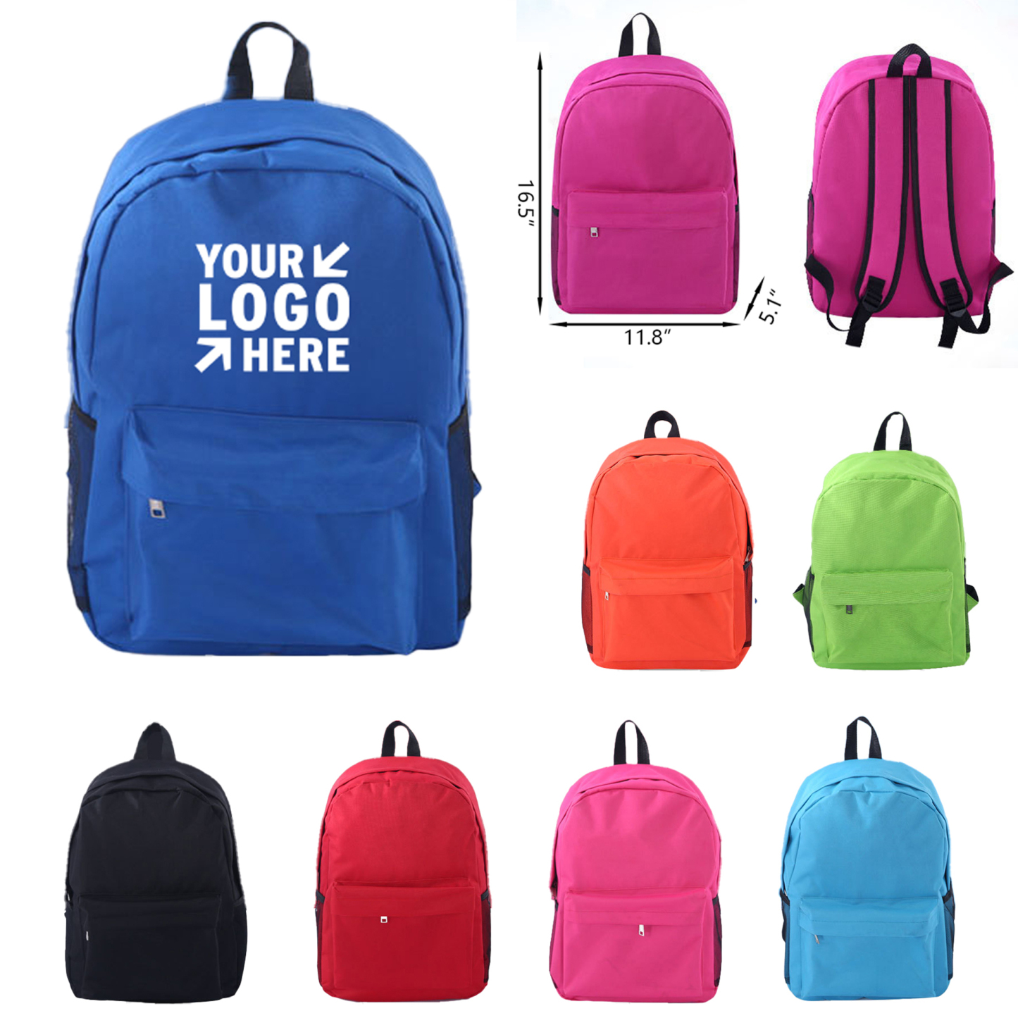Durable Casual Backpack for School Travel Sports & Daily Use