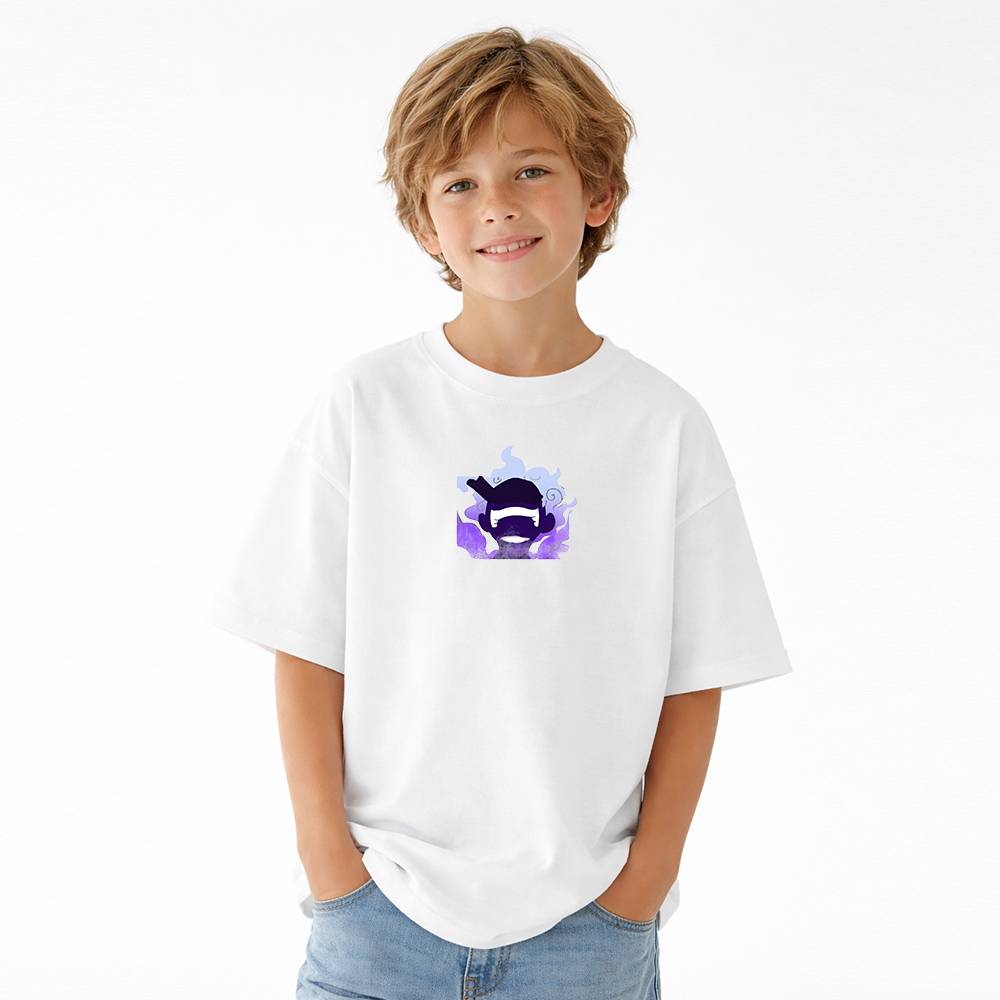 One Piece Anime Graphic T-Shirt for Kids Cartoon Print Cotton Tee
