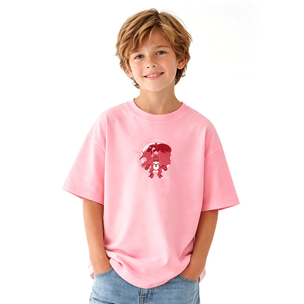 Digimon Anime Graphic T-Shirt for Kids Cartoon Print Cotton Tee