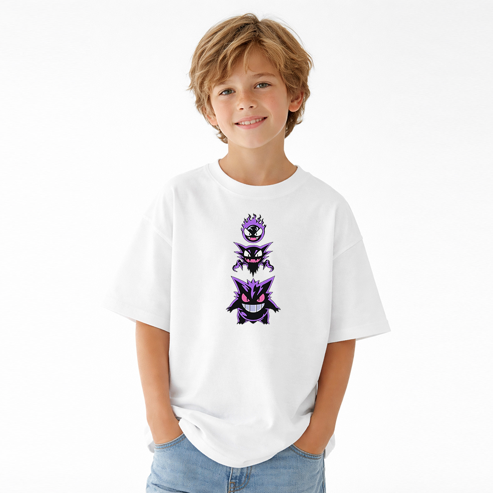 Pokémon Anime Graphic T-Shirt for Kids Cartoon Print Cotton Tee