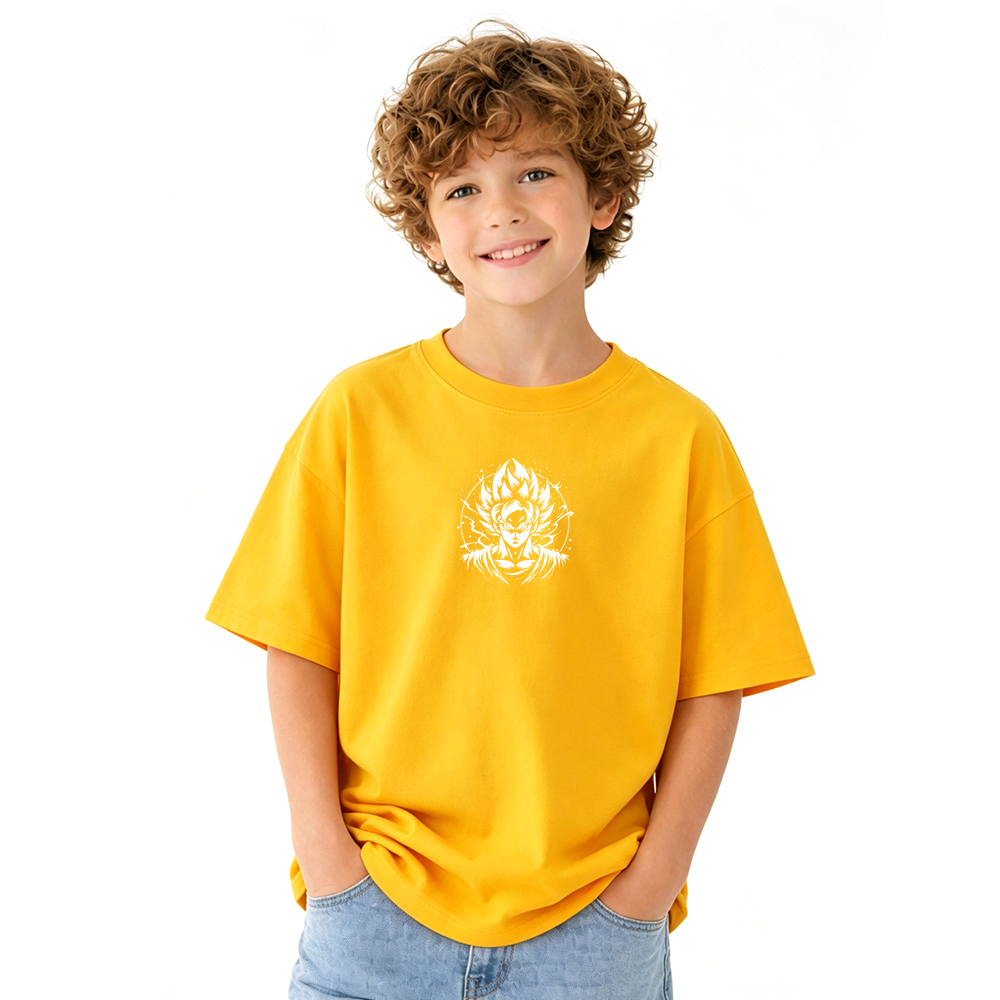 Dragon Ball Anime Graphic T-Shirt for Kids Cartoon Print Cotton Tee