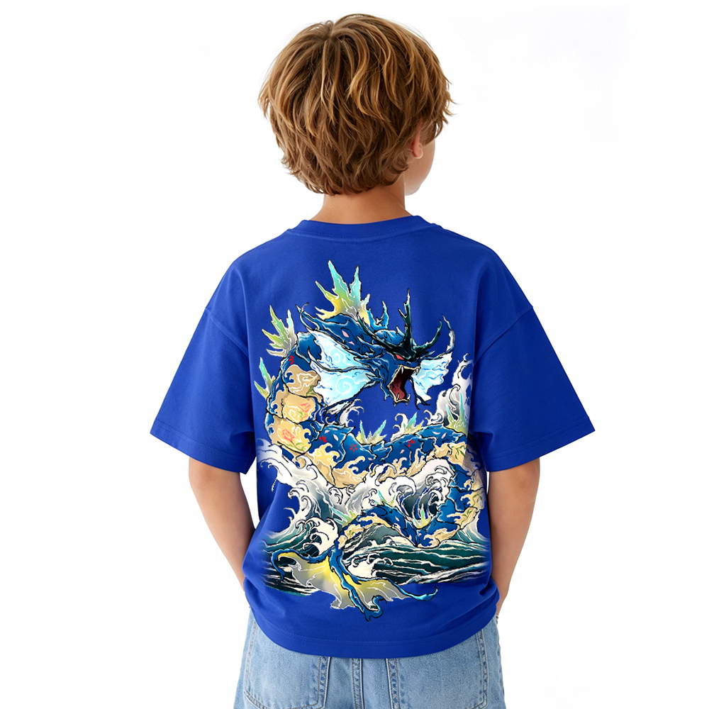 Pokémon Anime Graphic T-Shirt for Kids Cartoon Print Cotton Tee