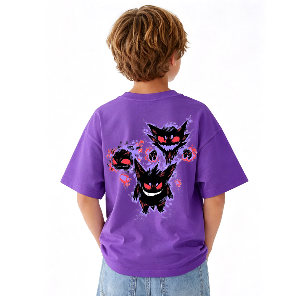 Pokémon Anime Graphic T-Shirt for Kids Cartoon Print Cotton Tee