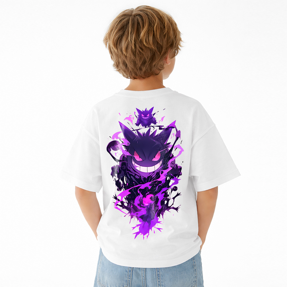 Pokémon Anime Graphic T-Shirt for Kids Cartoon Print Cotton Tee