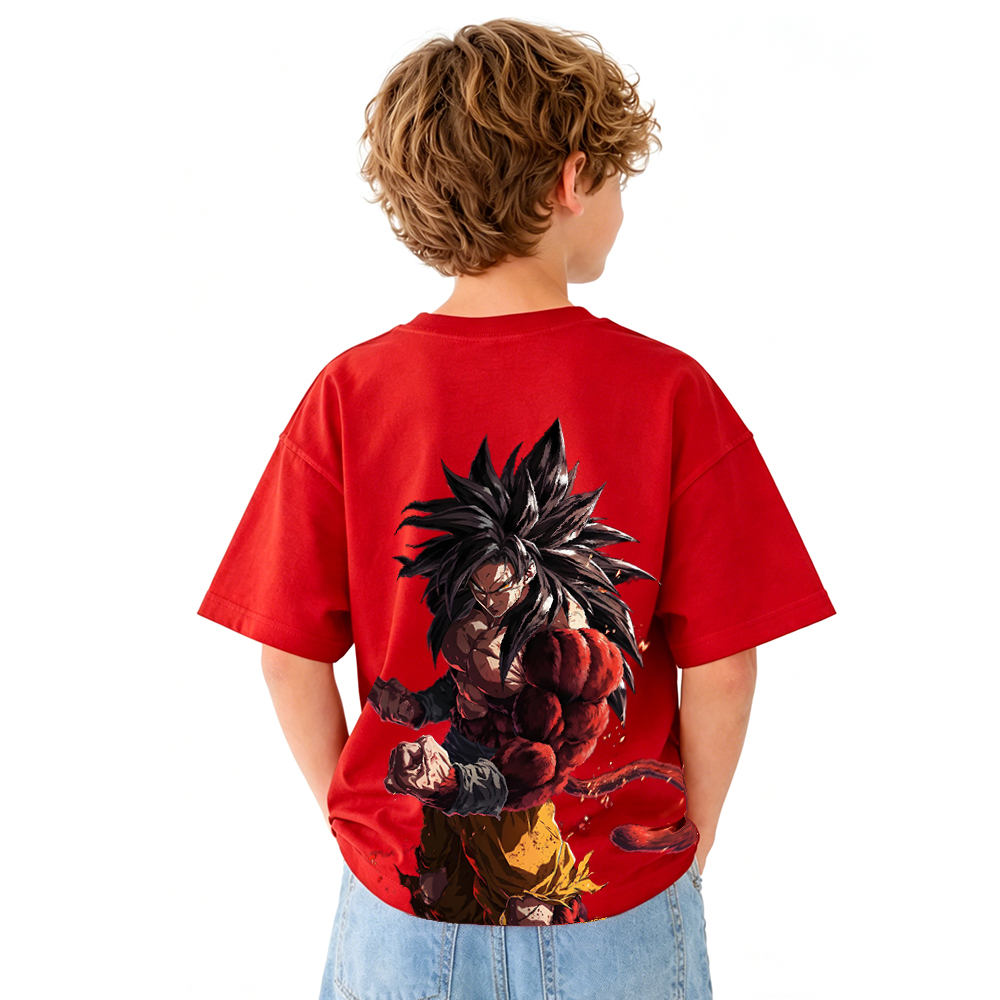Dragon Ball Anime Graphic T-Shirt for Kids Cartoon Print Cotton Tee
