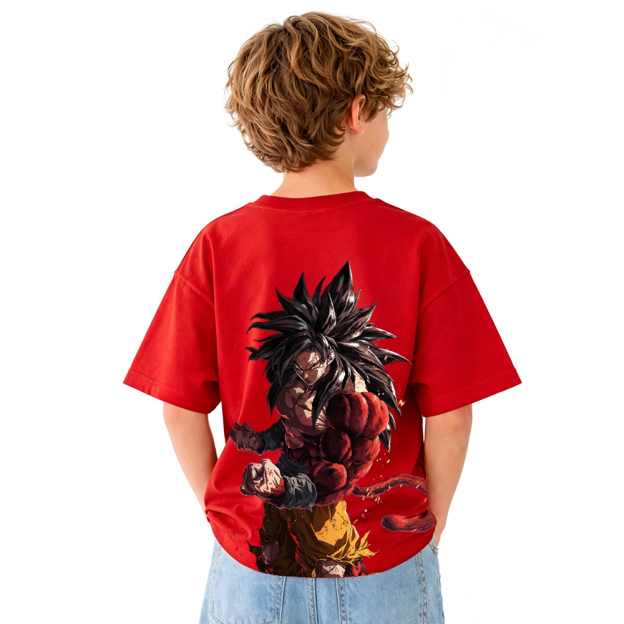 Dragon Ball Anime Graphic T-Shirt for Kids Cartoon Print Cotton Tee