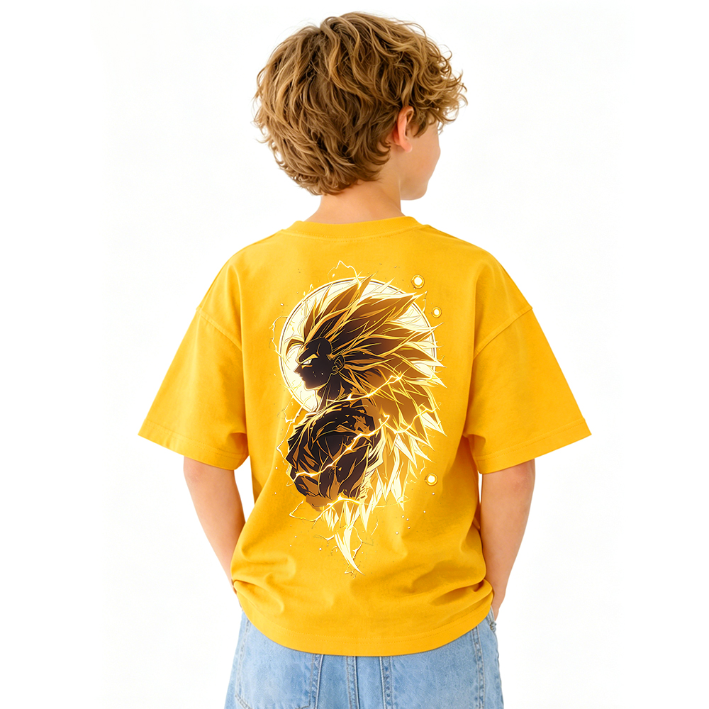 Dragon Ball Anime Graphic T-Shirt for Kids Cartoon Print Cotton Tee