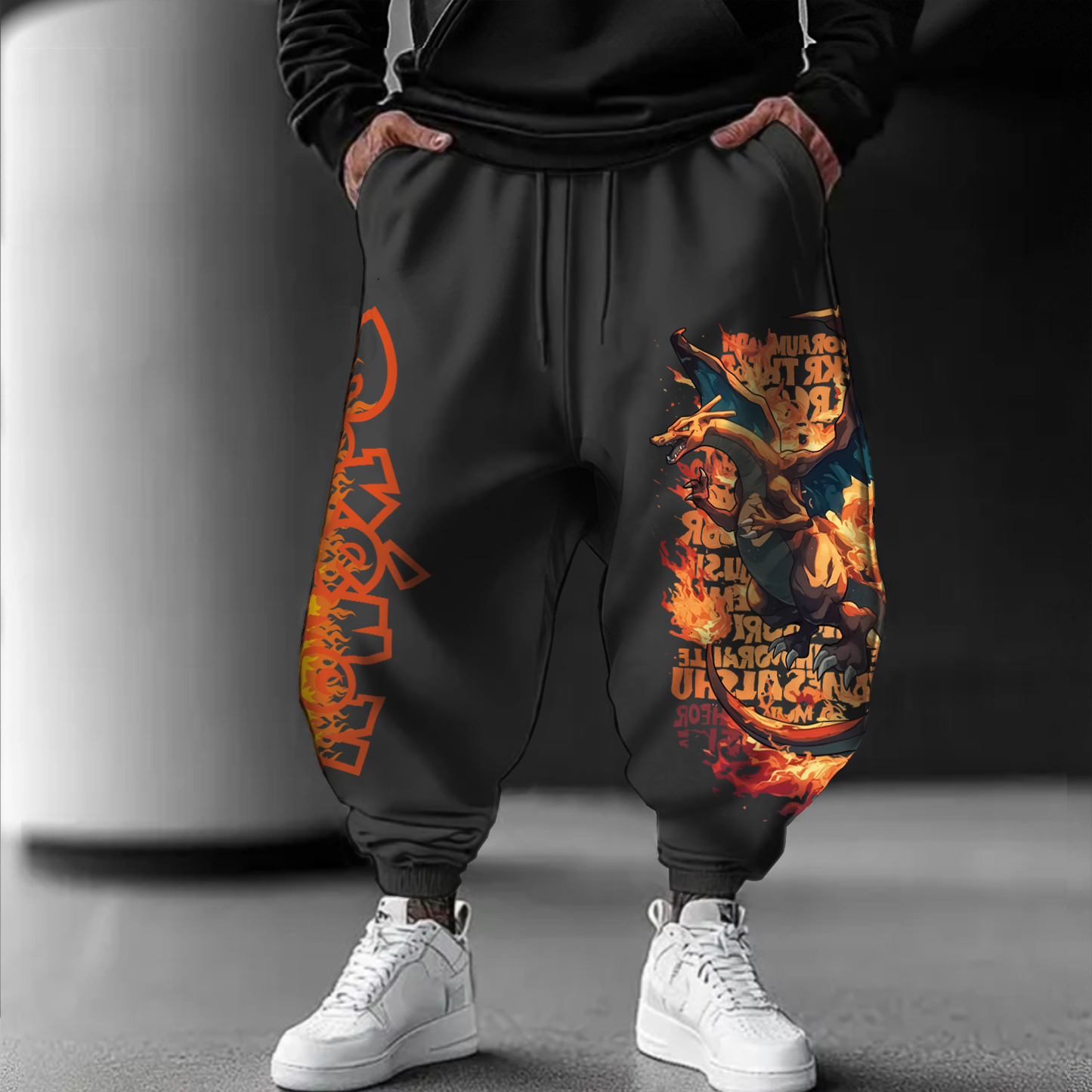 Unisex  Casual Anime Streetwear Pants