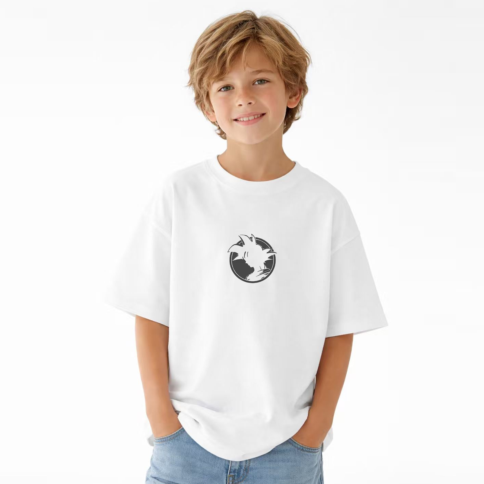 Dragon Ball Anime Graphic T-Shirt for Kids Cartoon Print Cotton Tee
