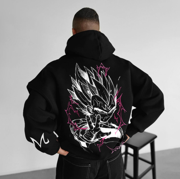 Unisex Anime Graphic Streetwear Vintage Hoodie