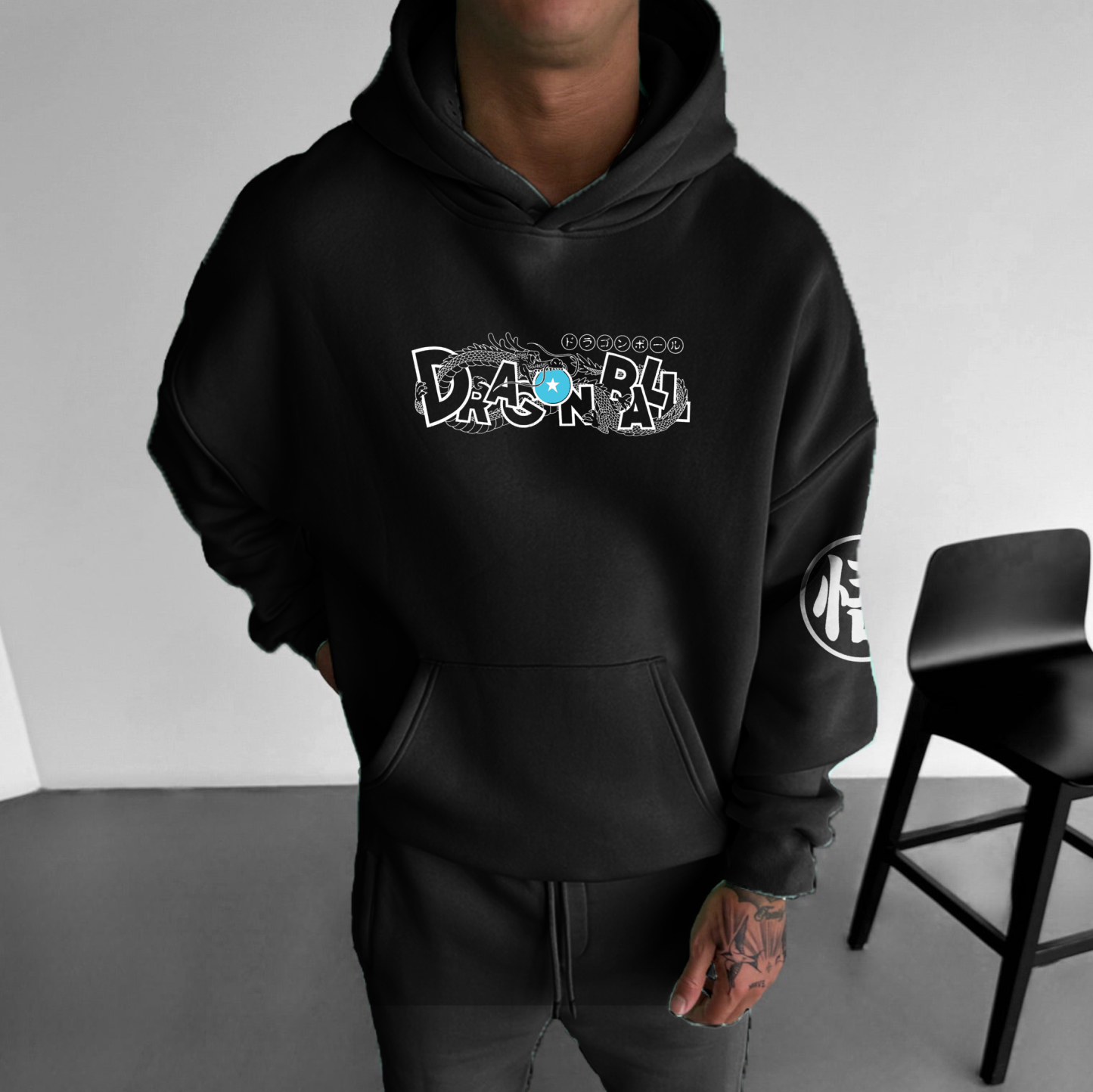 Unisex Anime Enthusiast Printed Oversized Hoodie