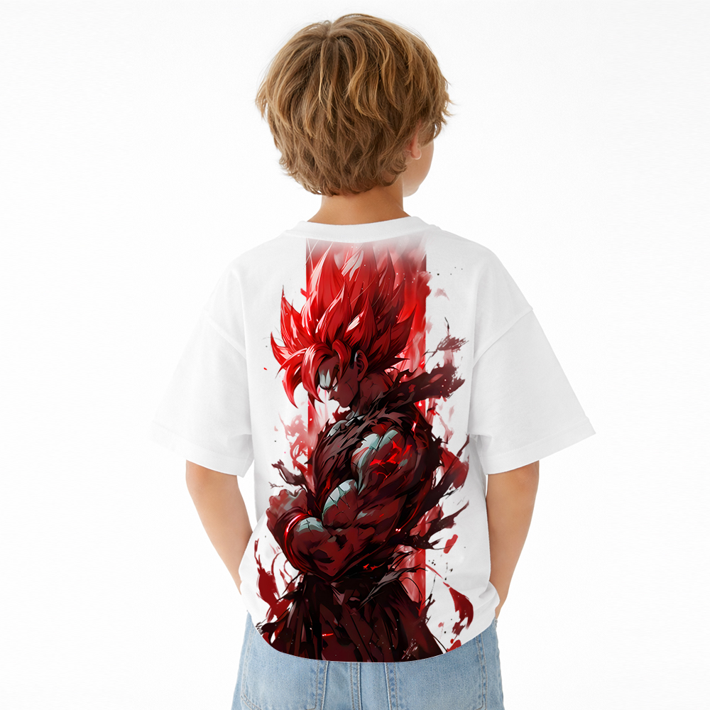 Dragon Ball Anime Graphic T-Shirt for Kids Cartoon Print Cotton Tee