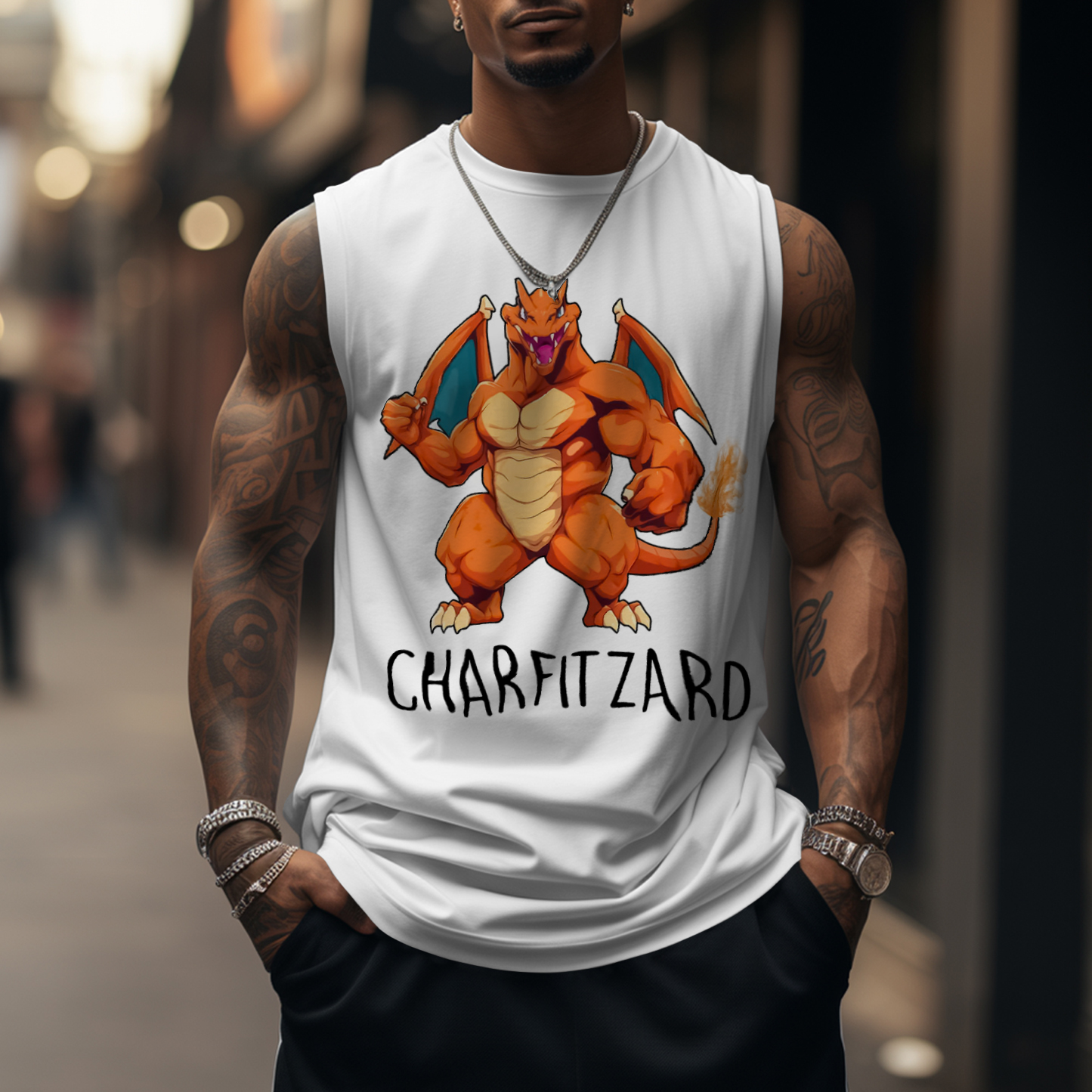 Unisex    Casual Anime  Tank Top