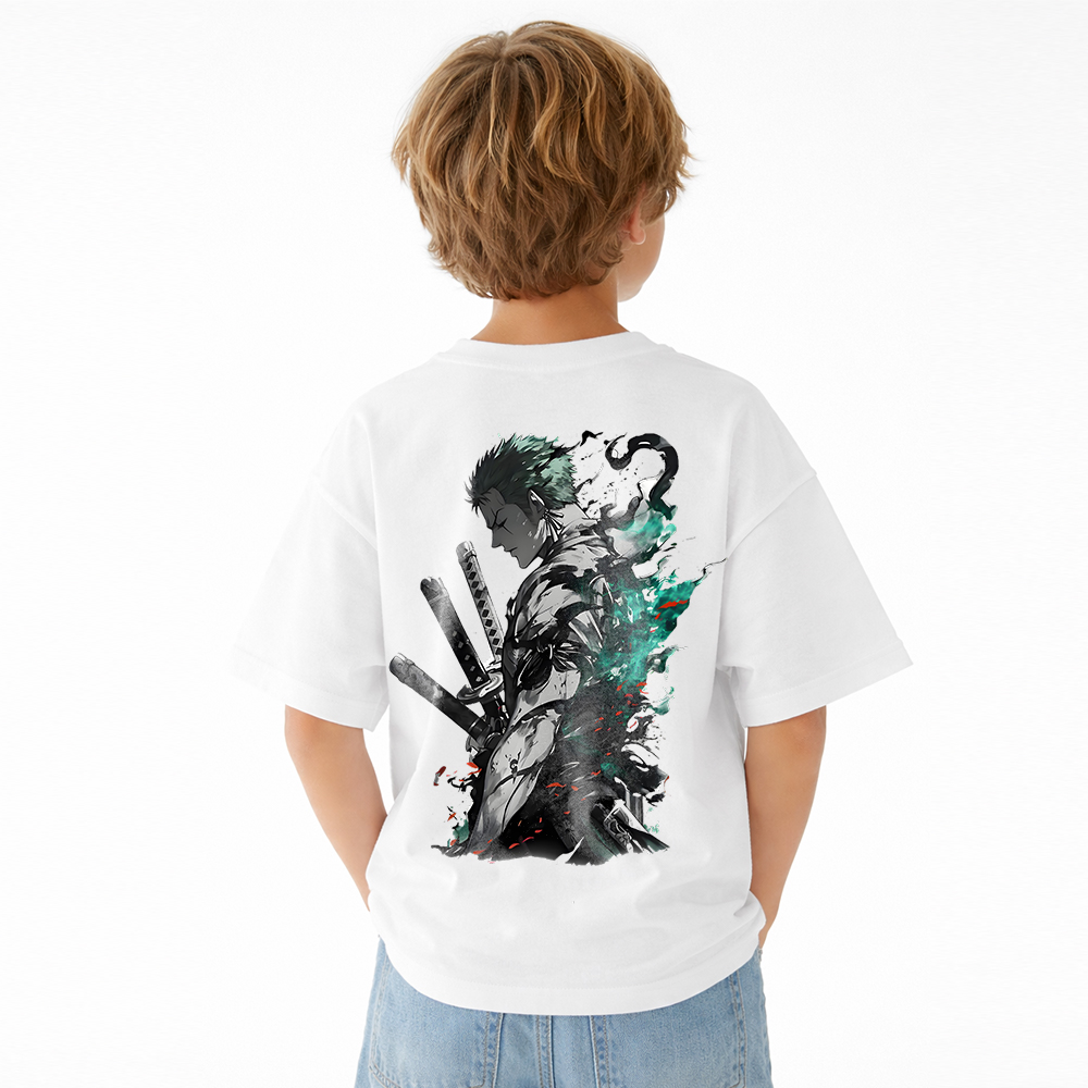 One Piece Anime Graphic T-Shirt for Kids Cartoon Print Cotton Tee