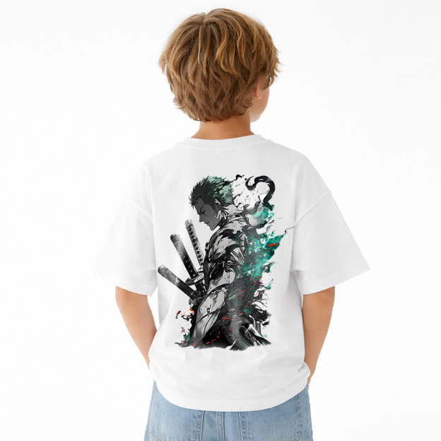 One Piece Anime Graphic T-Shirt for Kids Cartoon Print Cotton Tee